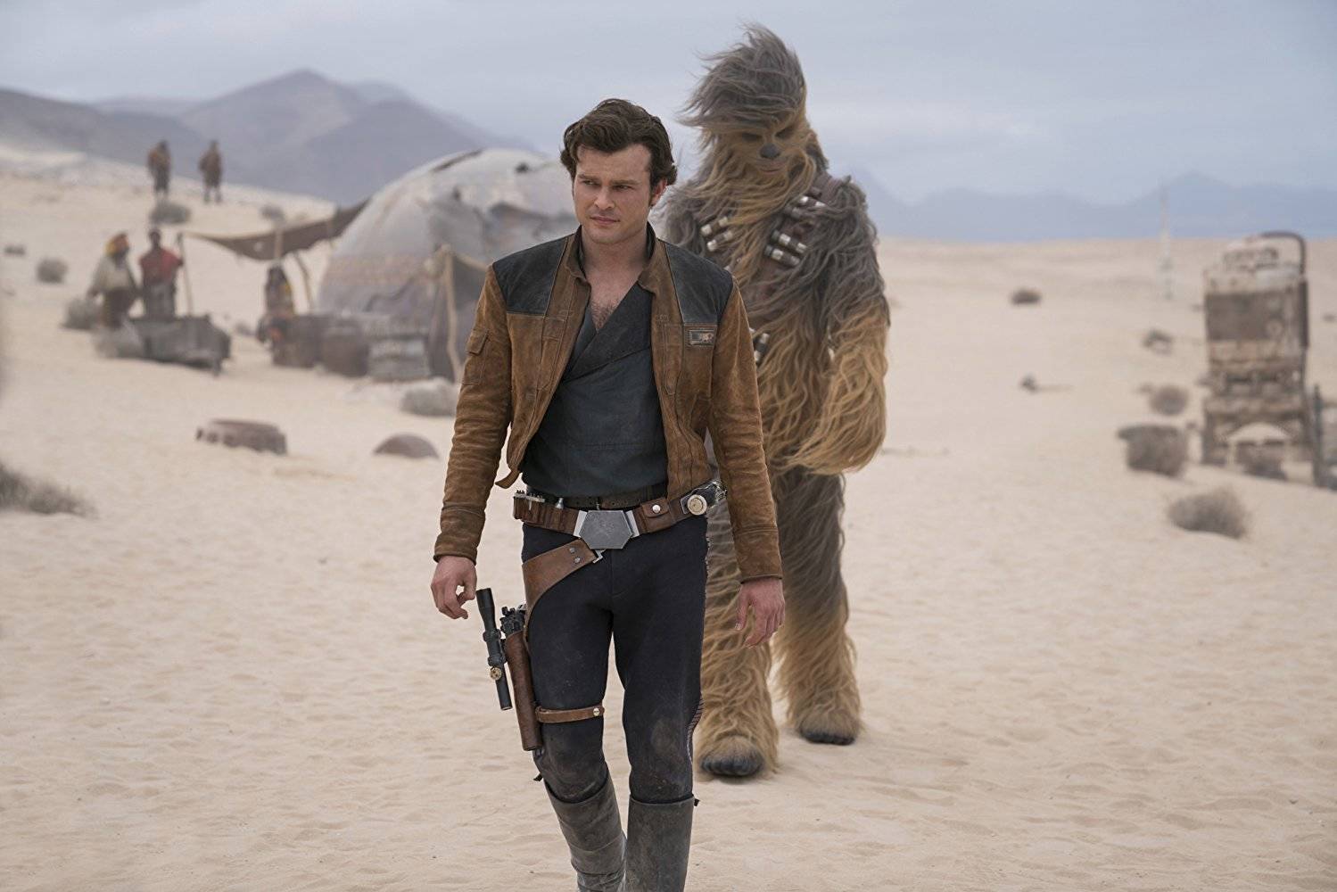 This still released by Disney and Lucasfilm shows Han Solo (Alden Ehrenreich) and Chewbacca (Joonas Suotamo) in “Solo: A Star Wars Story.” (Photo by Jonathan Olley/Lucasfilm Ltd.)
