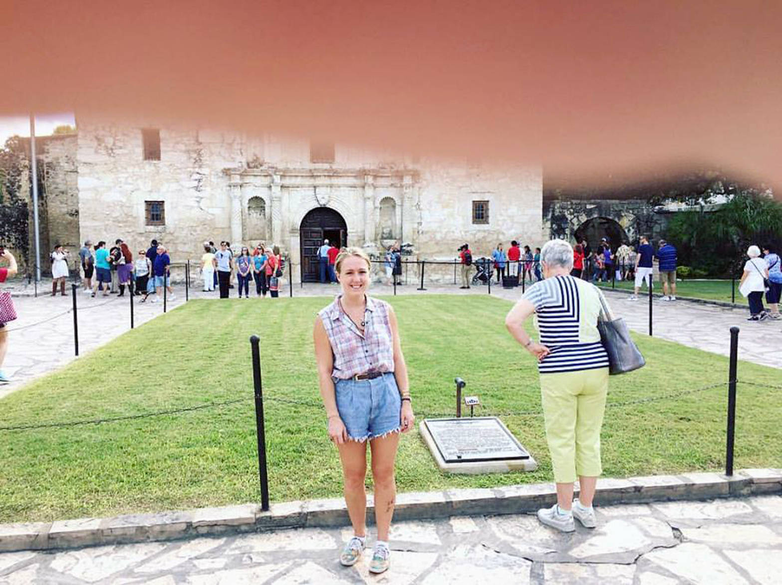 The writer is seen here at the Alamo in October 2016. (Photo provided by Kat Sorensen)