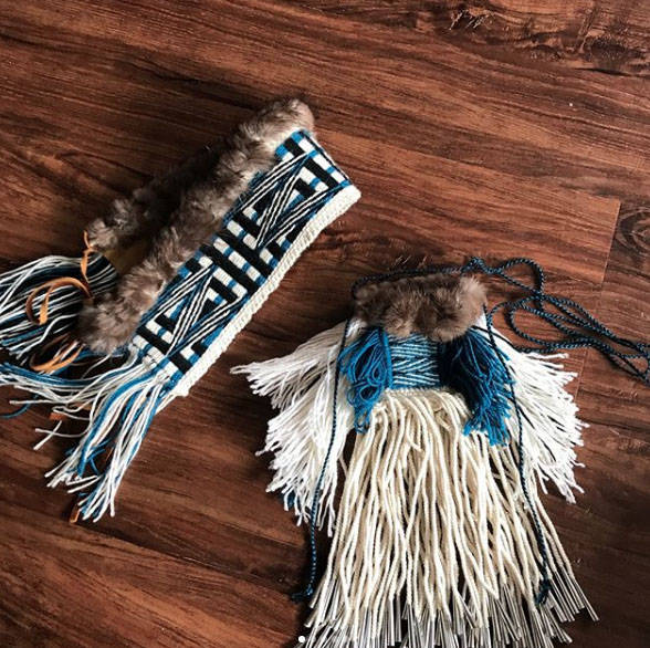 Kinsie’s headband and medicine pouch. Courtesy image.