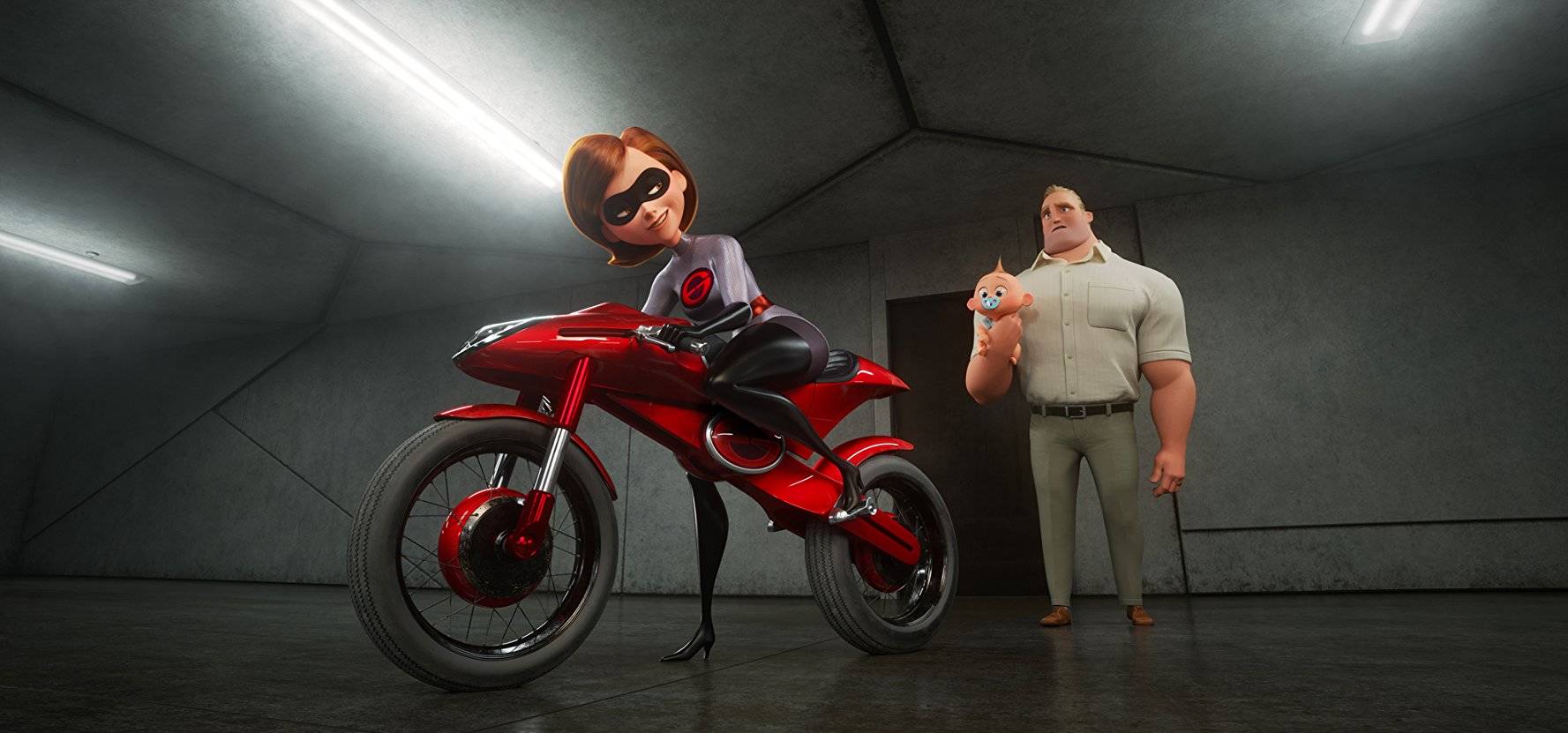 This film still released by Disney and Pixar shows the Parr family in “The Incredibles 2.” (Photo by Disney/Pixar)