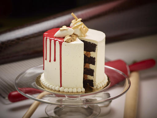 This Jan. 16, 2017 photo provided by The Culinary Institute of America shows a Chocolate Tower Cake in Hyde Park, N.Y. This dish is from a recipe by the CIA. (Phil Mansfield/The Culinary Institute of America via AP)