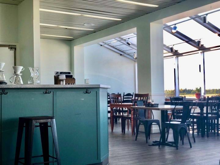 Natural light flows into Borthers’ Cafe, Kenai Airport’s newest restaurant, on Monday, Sept. 10, 2018 in Kenai, Alaska. (Photo by Victoria Petersen/Peninsula Clarion)