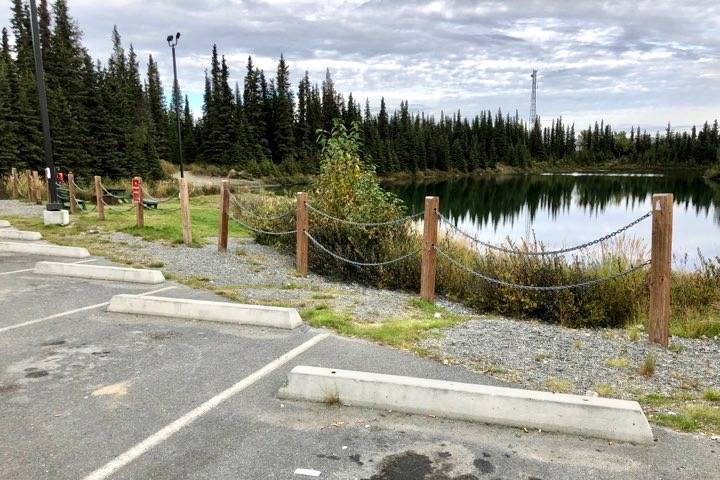 Daubenspeck Family Park, near WalMart, is the chosen location for the Kenai dog park, on Thursday, Sept. 20, 2018, in Kenai, Alaska. (Photo by Victoria Petersen/Peninsula Clarion)