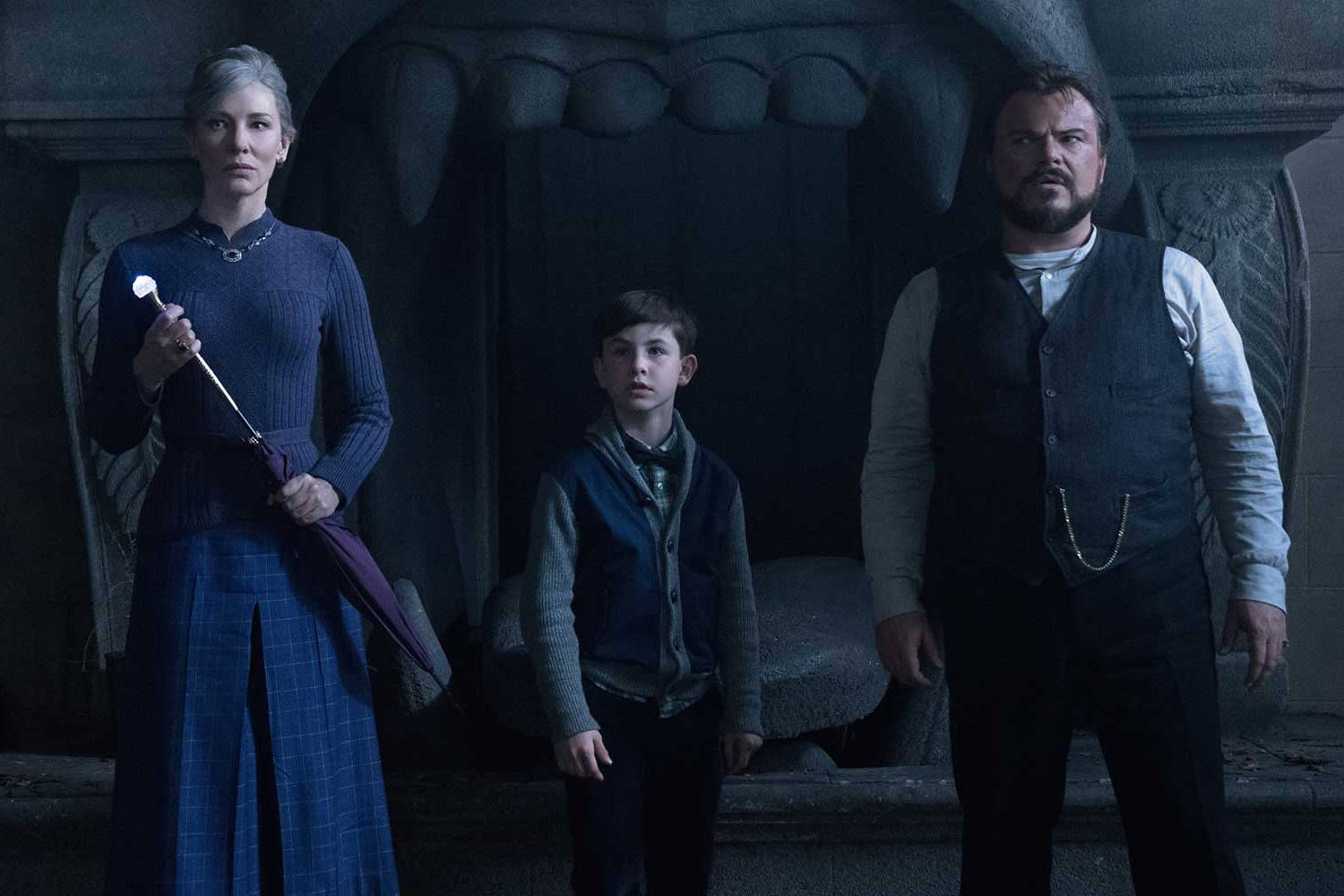Jack Black and Cate Blanchett star in ‘The House with a Clock in Its Walls.’ (Universal Pictures)