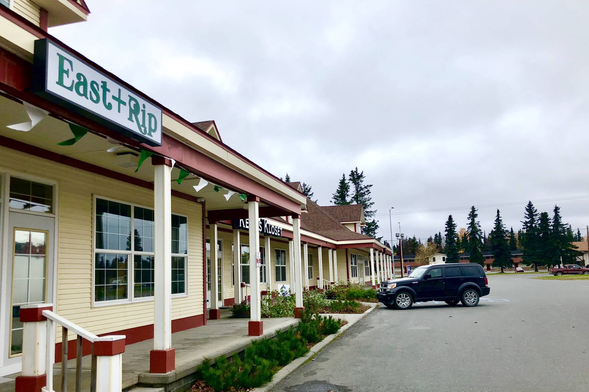East Rip, a new marijuana retailer, is photographed on Monday, Oct. 8, 2018, in Kenai, Alaska. The new business is situated in a busy, central part of Kenai. (Photo by Victoria Petersen/Peninsula Clarion)