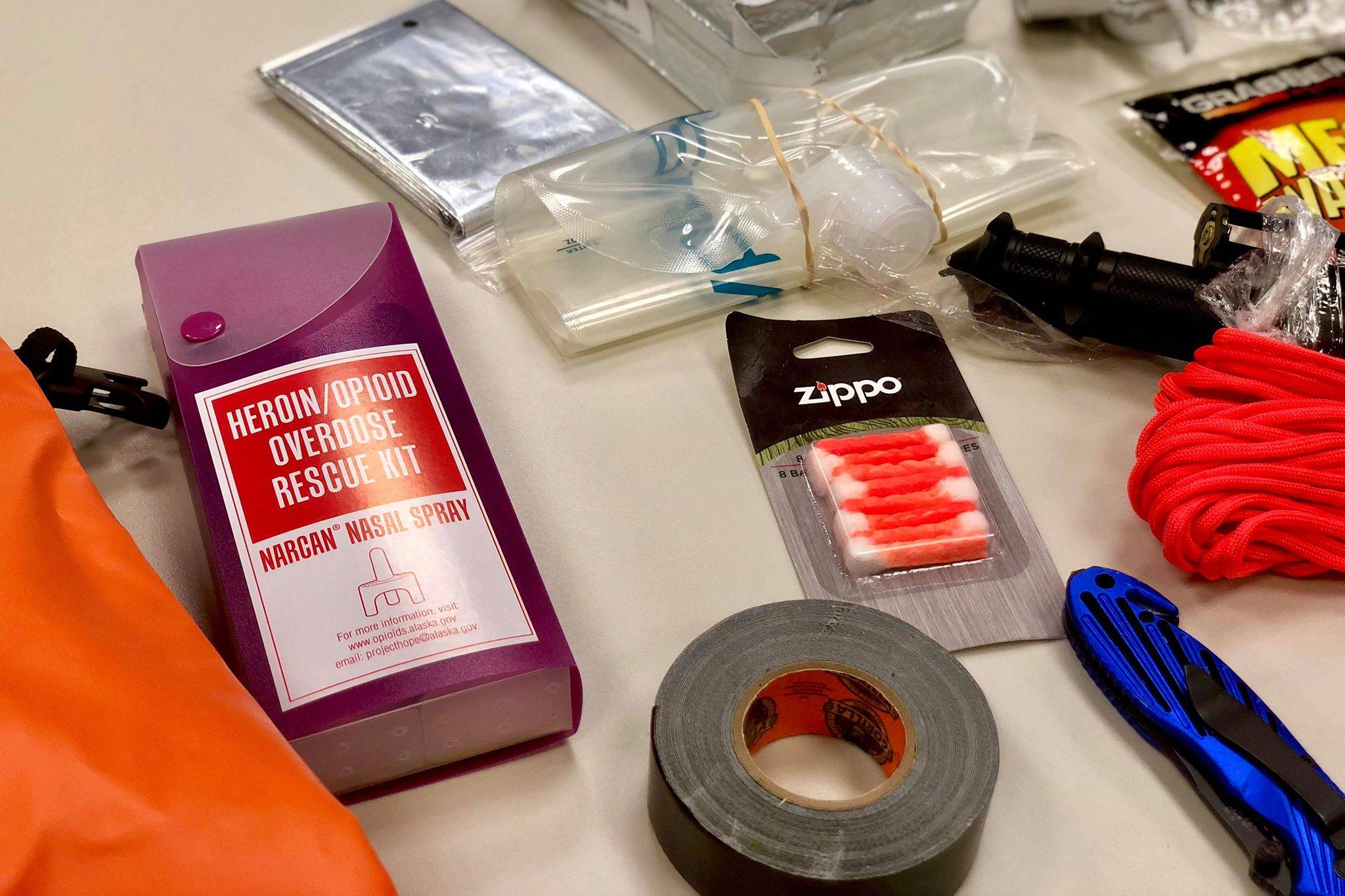 A Narcan kit can be used to reverse the effects of an opioid-related overdose, on Thursday, Oct. 18, 2018, in Kenai, AK. (Photo by Victoria Petersen/Peninsula Clarion)