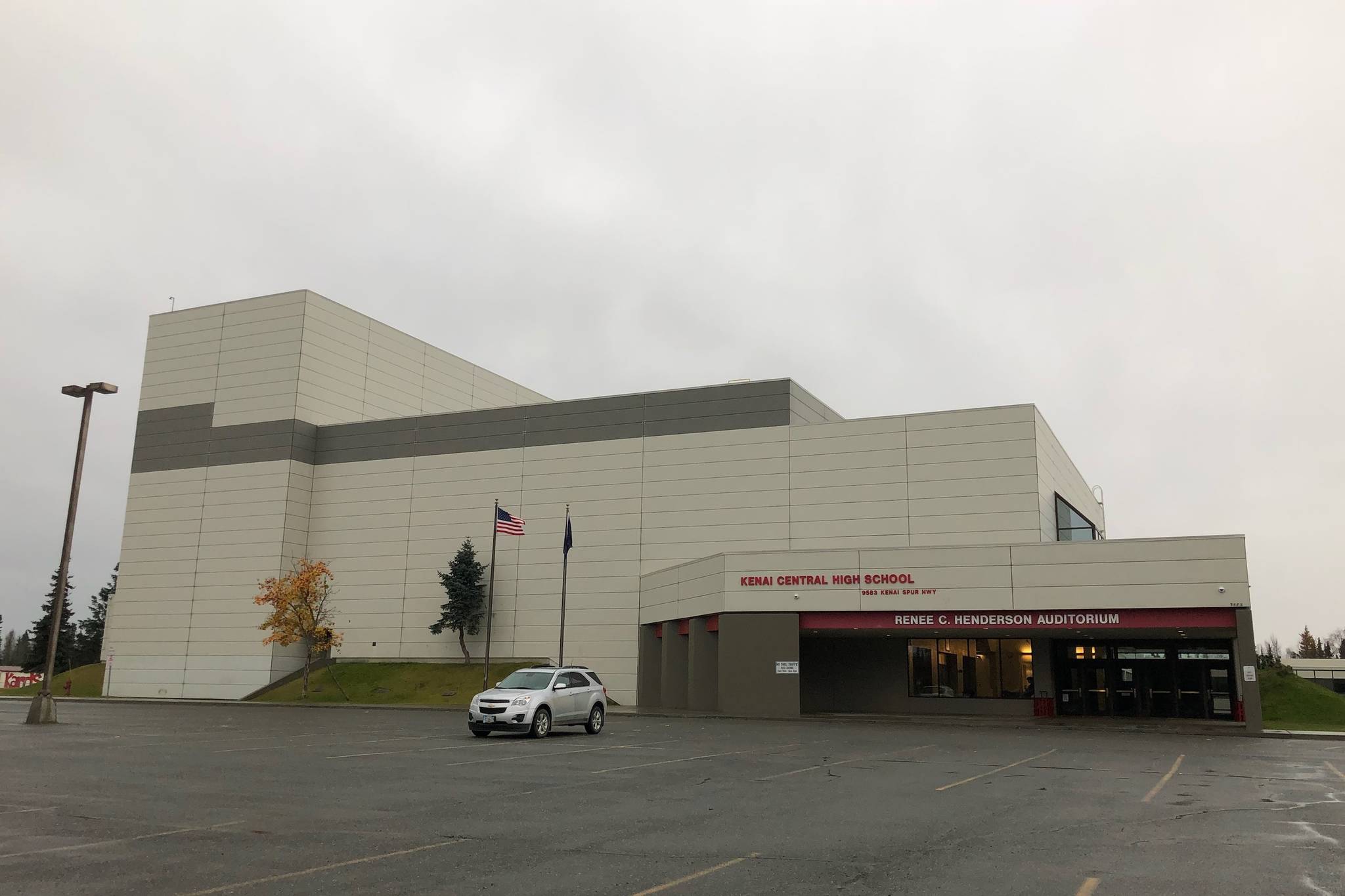 Kenai Central High School is photographed on Tuesday, Oct. 23, 2018, in Kenai, Alaska. (Photo by Victoria Petersen/Peninsula Clarion)