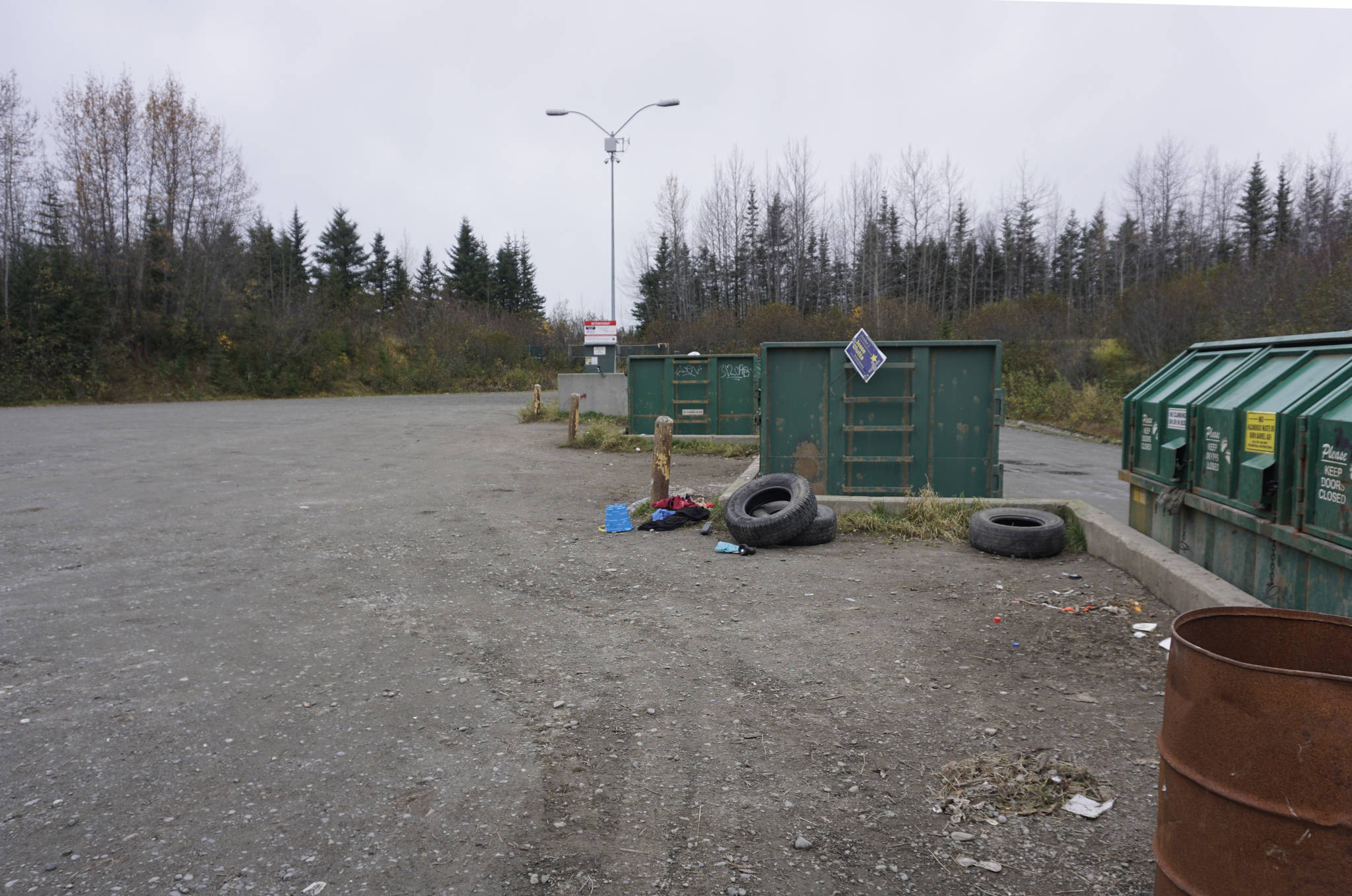 The Kenai Peninsula Borough waste transfer site in Anchor Point is on borough land proposed to be leased for subsurface oil-and-gas rights to Hilcorp. The photo was taken on Oct. 19, 2018. (Photo by Michael Armstrong/Homer News)                                The Kenai Peninsula Borough waste transfer site in Anchor Point is on borough land proposed to be leased for subsurface oil-and-gas rights to Hilcorp. The photo was taken on Oct. 19, 2018. (Photo by Michael Armstrong/Homer News)