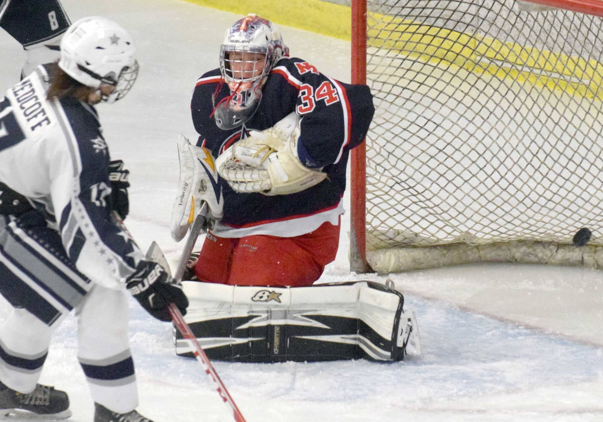 North Pole freshman goalie makes 76 saves in debut to tie Soldotna