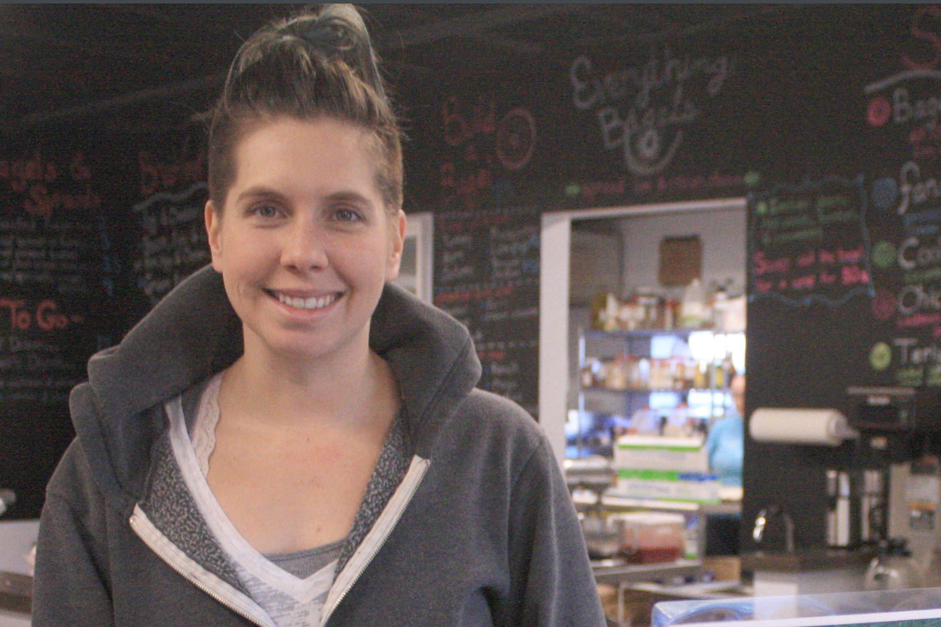 Everything Bagels co-owner Pamela Parker is photographed on Dec. 18. Parker is helping coordinate the Kenai/Soldotna Startup Week, a national event that celebrates and encourages entrepreneurs and business owners. (Photo by Erin Thompson/Peninsula Clarion)