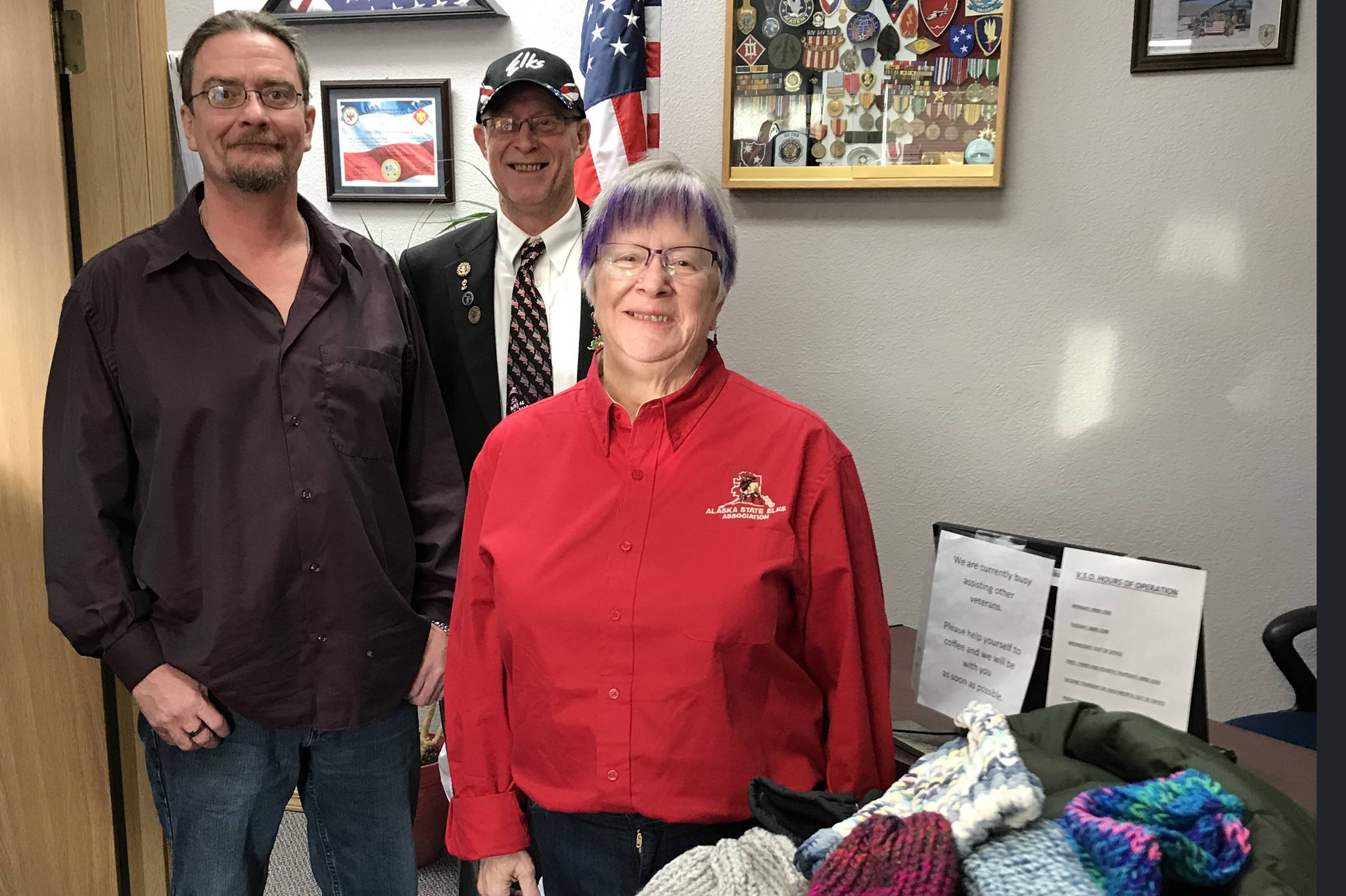 Kenai Elks Lodge’s Veterans Winter Clothing Drive donation