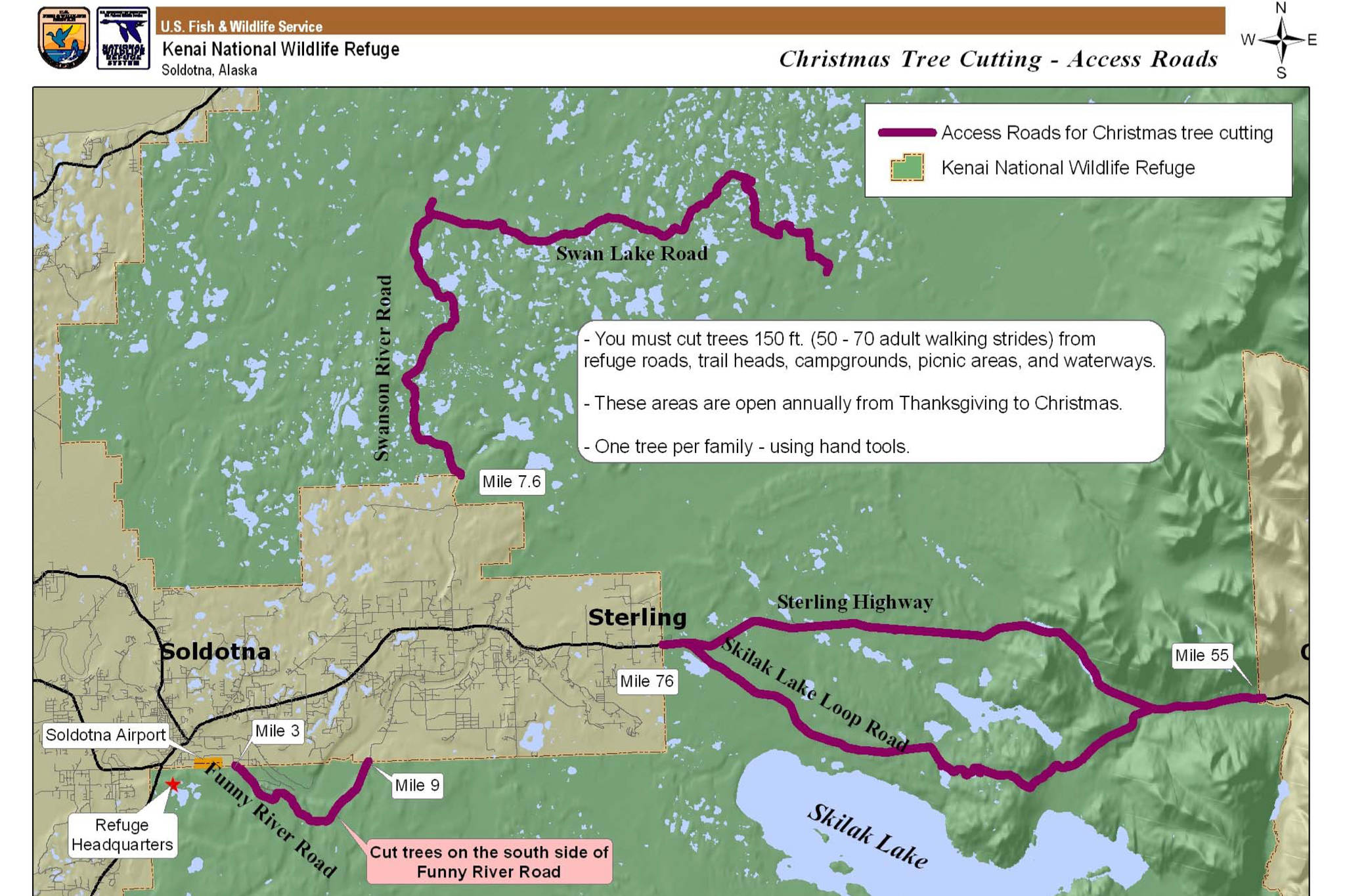 Christmas tree cutting opens in Kenai National Wildlife Refuge