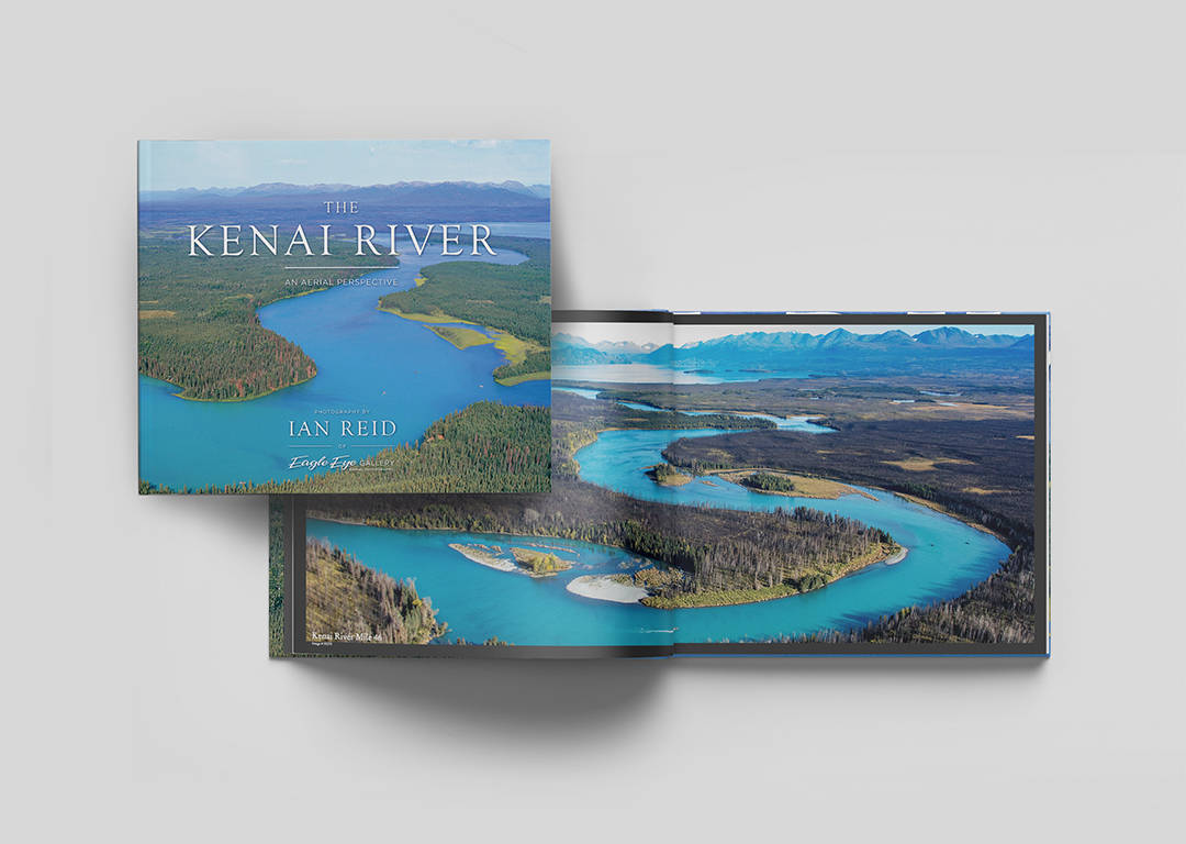 “The Kenai River: An Aerial Perspective” by Homer photographer Ian Reid. Reid released the book, which is available on demand, in November. (Photo courtesy Ian Reid)