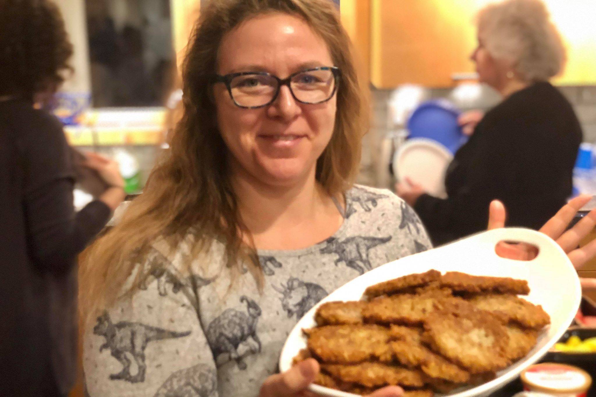 Local Jewish congregation celebrated Hanukkah with the tradition of latkes