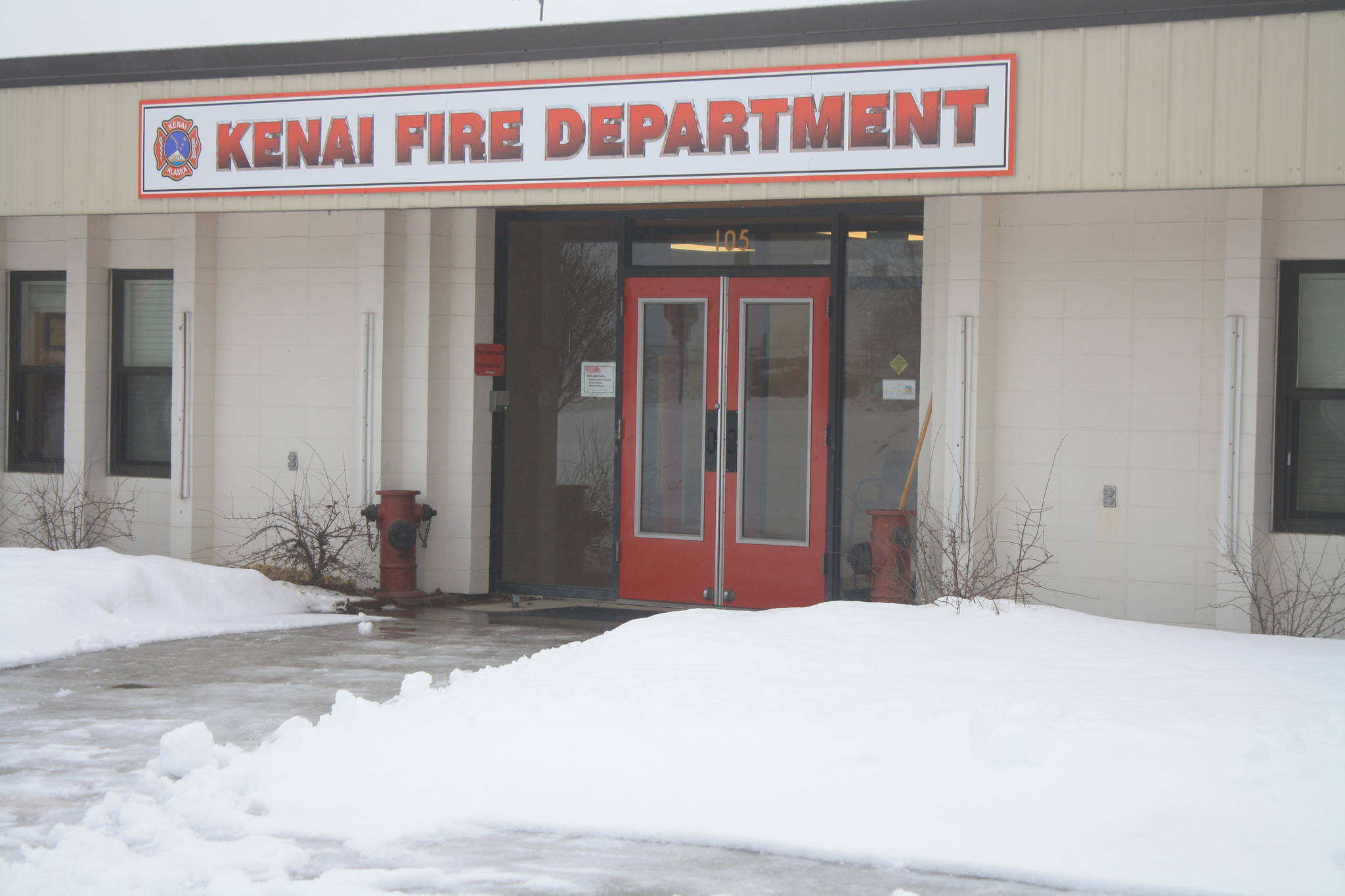 Kenai Fire Department is photographed earlier this year. Kenai City Council has authorized the purchase of a new fire engine for the department. (Photo by Erin Thompson)