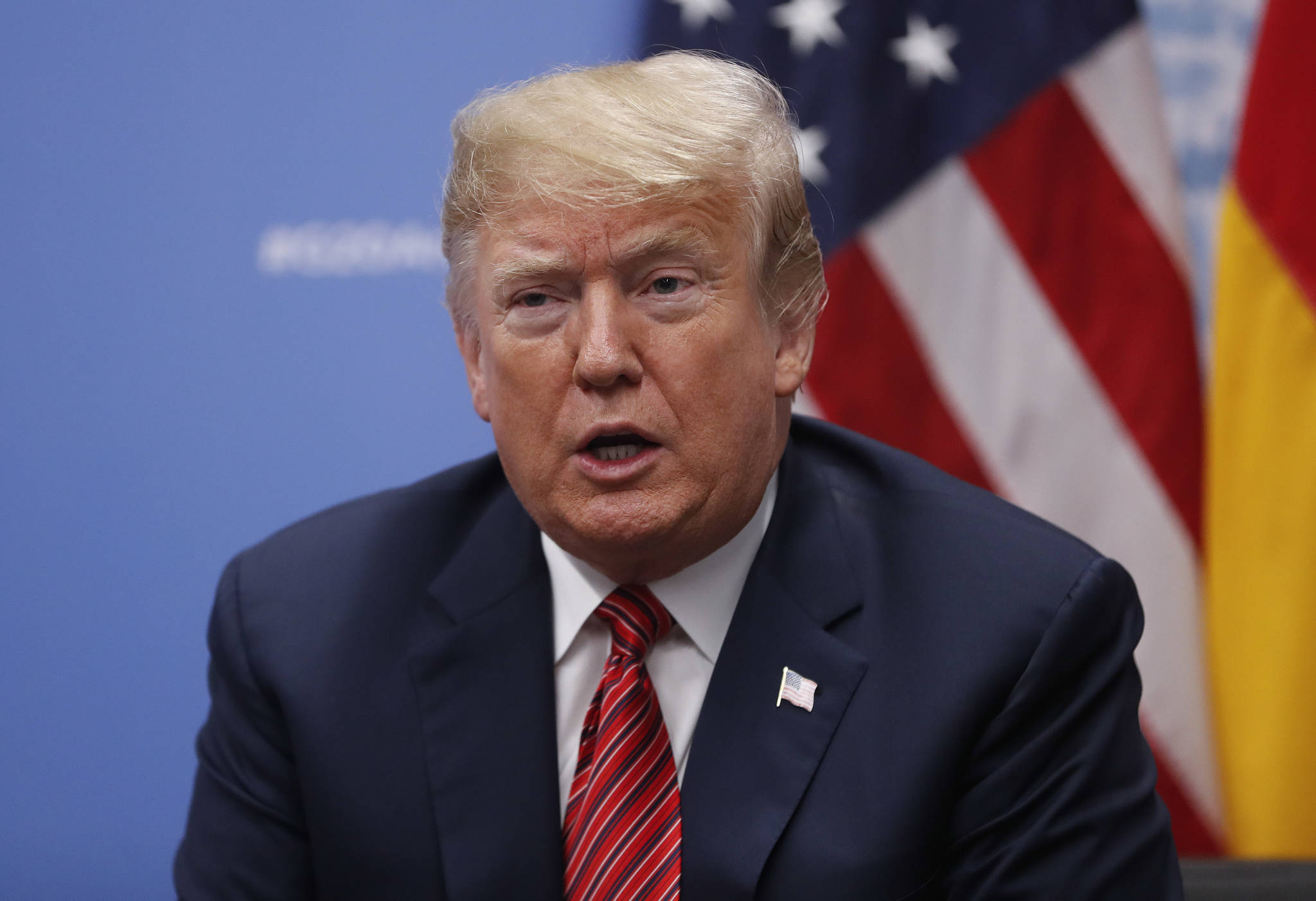 In this Dec. 1 file photo, President Donald Trump speaks to media at the G20 summit, in Buenos Aires, Argentina. (AP Photo/Pablo Martinez Monsivais, File)