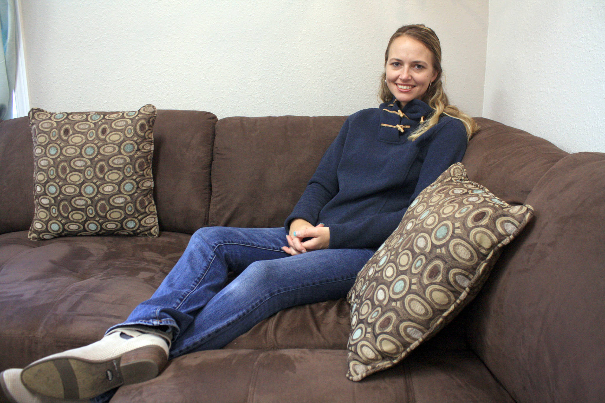 Freedom House founder Jennifer Waller is photographed at the women’s recovery home in March 2018. Waller is hoping to open a men’s recovery facility in early 2019. (Photo by Erin Thompson/Peninsula Clarion)