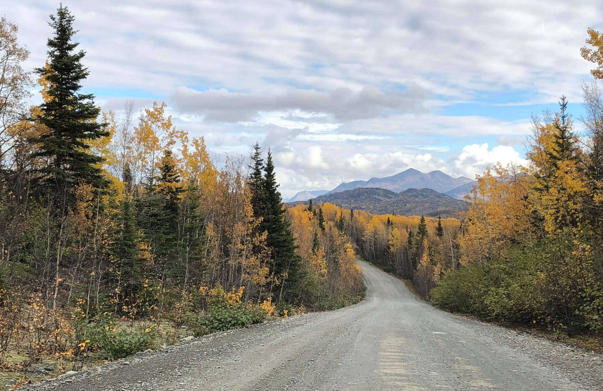 Autumn arrives on Skilak Lake Road in October 2018. (Photo by Leah Eskelin/USFWS)