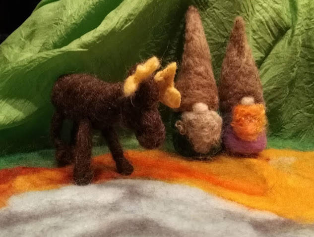 Some of Hanna Young’s felted figures. (Photo provided)