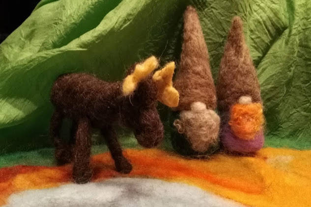 Some of Hanna Young’s felted figures. (Photo provided)