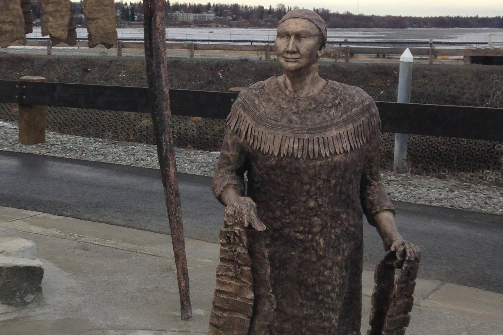 Soldotna artist honors Dena’ina heritage with Anchorage statue