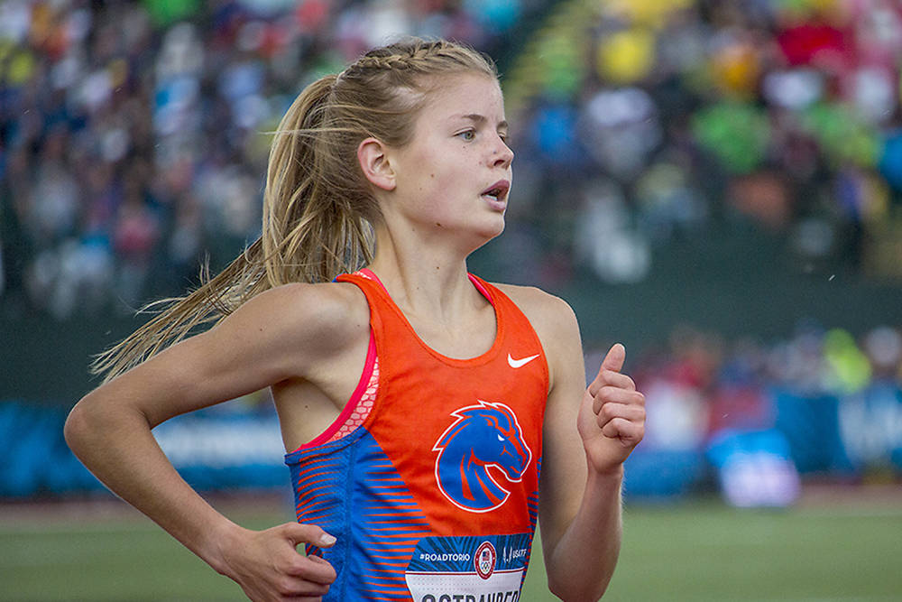 Ostrander receives top honor after MW indoor track championships