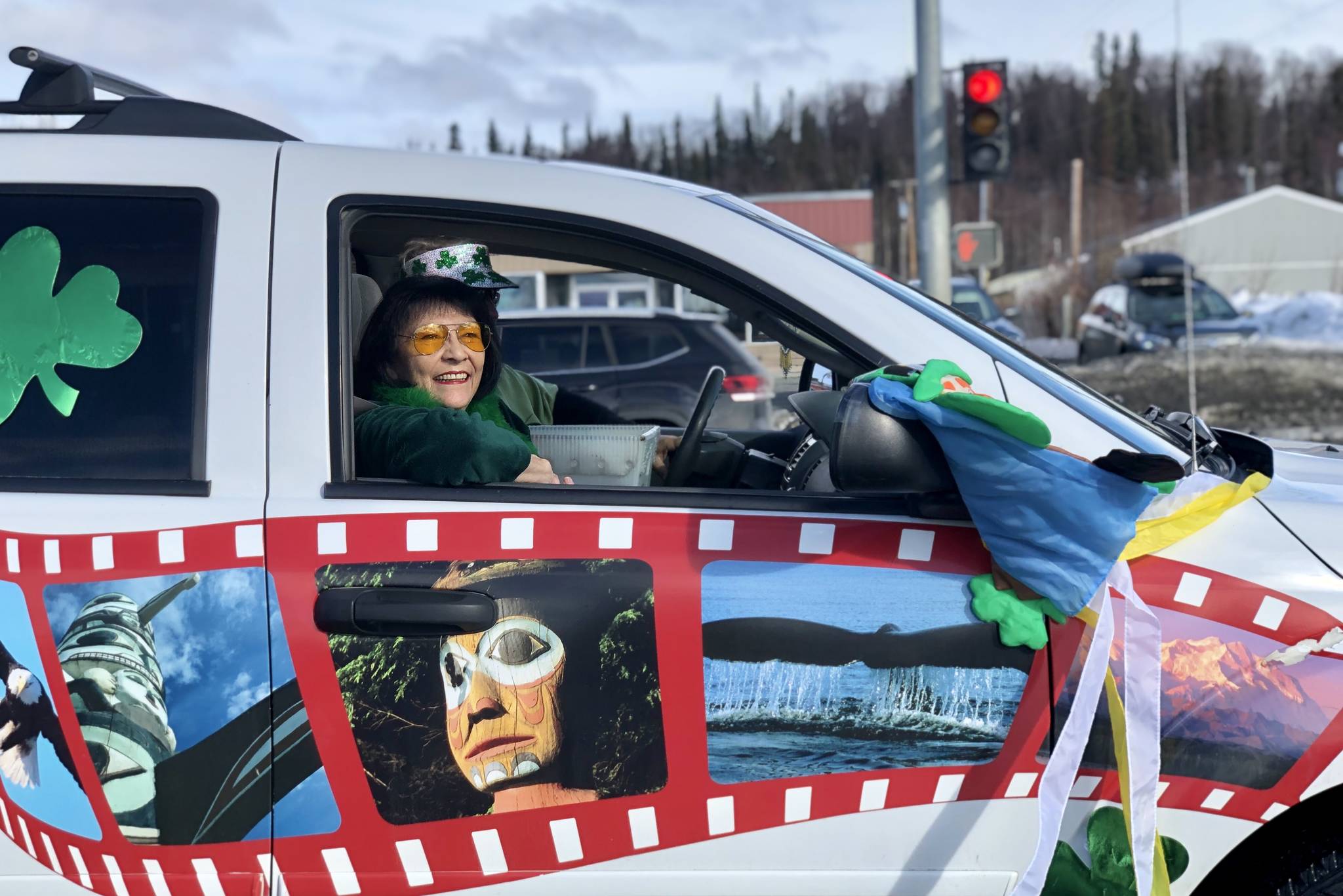 The whole community was invited to participate in Soldotna’s 28th annual St. Patrick’s Day parade, on Sunday, March 17, 2019, in Soldotna, Alaska. (Photo by Victoria Petersen)