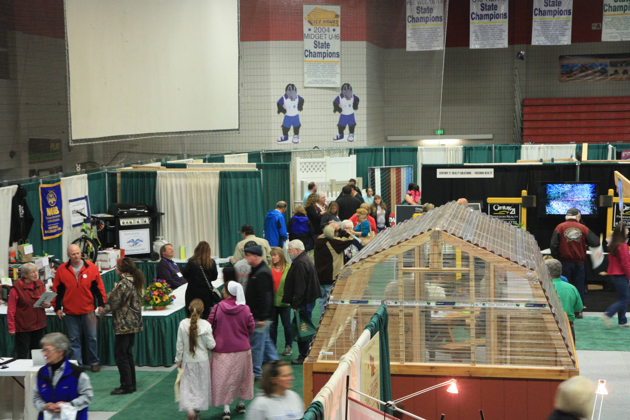 Peninsula residents attend the annual KPBA Home Show at the Soldotna Regional Sports Complex as seen here in this undated photo. (Courtesy of Kirsten Raye)