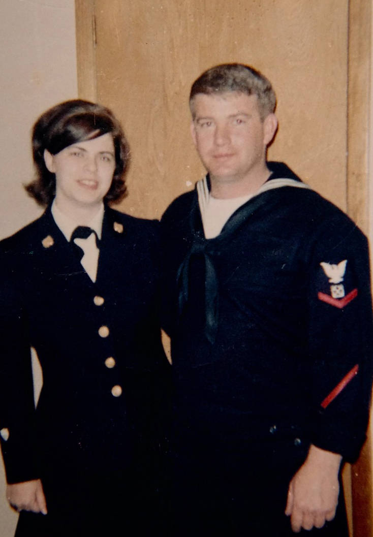 Photo provided                                Kate and Ben Mitchell shortly before they got married on Nov. 4; 1967; at McCord Air Force Base in Tacoma; Washington. The Mitchells are in uniform for the U.S. Coast Guard.