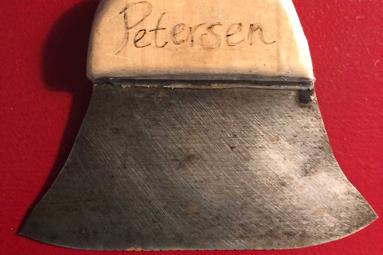 An ulu the author made as part of the Alaska Humanities Forum Sister School Exchange. (Photo provided by author)