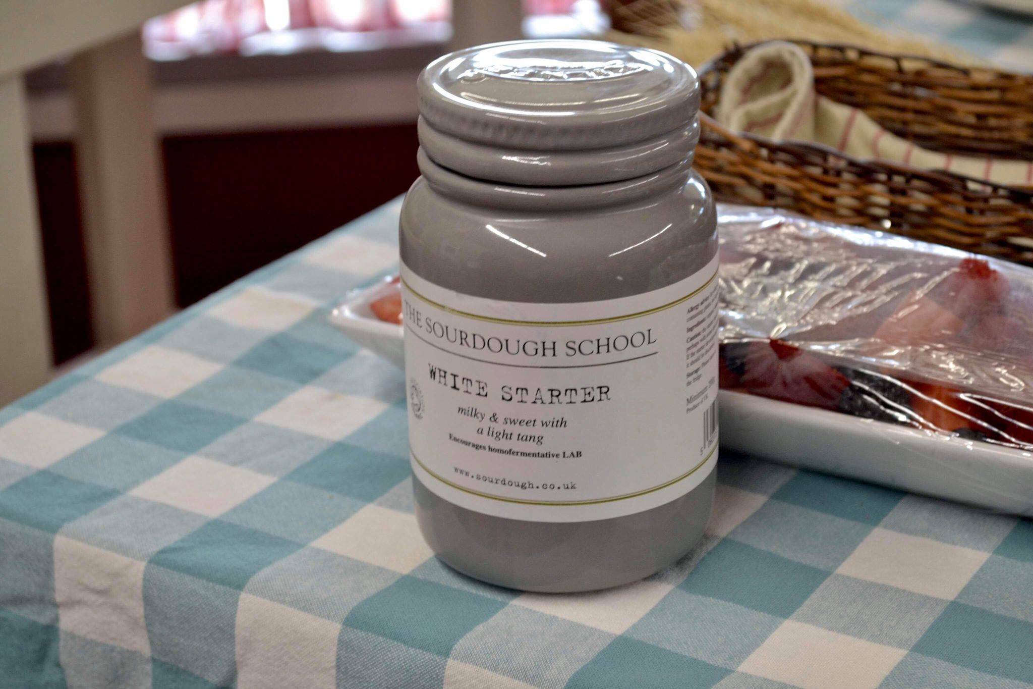 Lacy Ledahl, a local sourdough enthusiast, keeps her prized sourdough starter named Holly, in a special ceramic crock, on Saturday, April 13, 2019, in Kenai, Alaska. (Photo by Victoria Petersen/Peninsual Clarion)