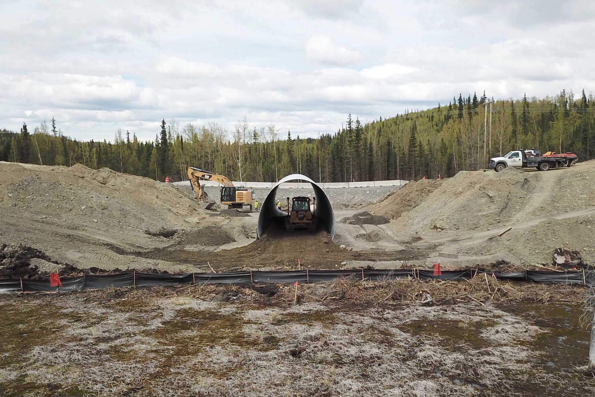 Underpasses to help wildlife move across the Sterling Highway is one way to resist changing conditions. (Photo provided by Kenai National Wildlife Refuge)