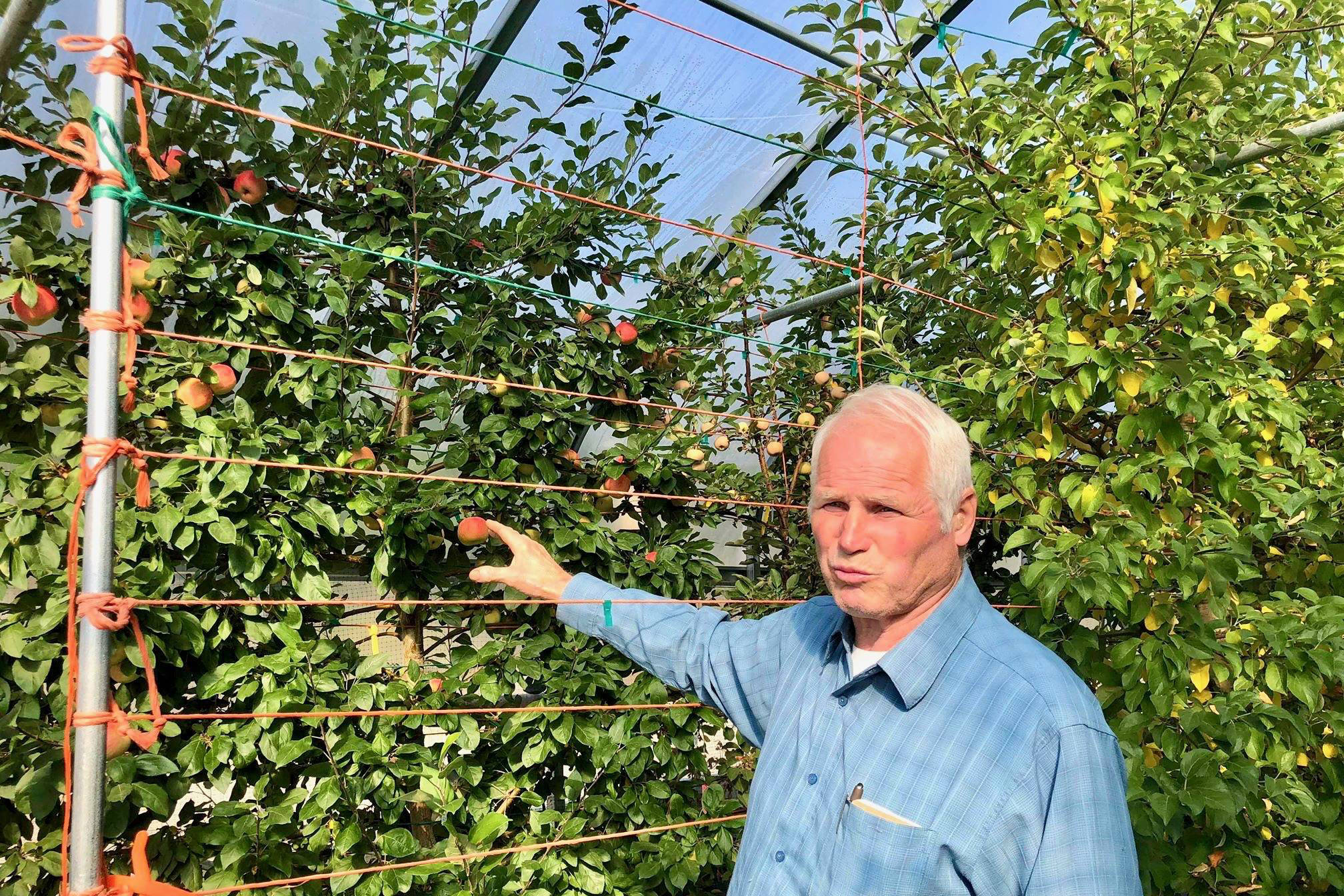 Michael O’Brien, owner of O’Brien Gardens and Trees, on his farm on Tuesday, Sept. 4, 2018, in Nikiski, Alaska. (Photo by Victoria Petersen/Peninsula Clarion)