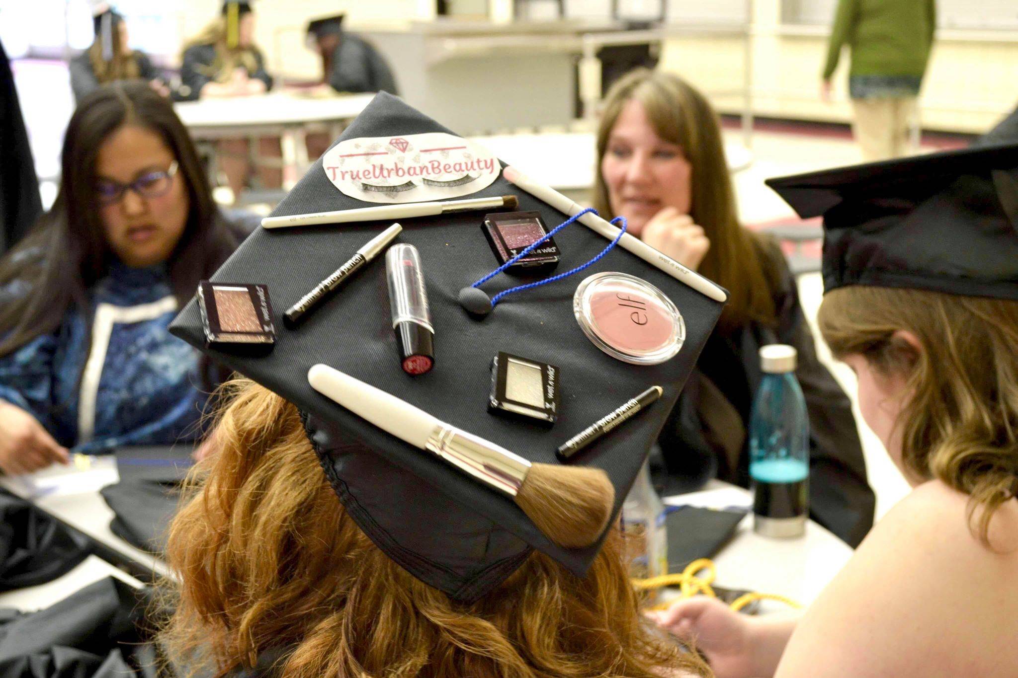 Kenai Peninsula College’s Kenai River Campus graduate Rachel Jamison gets ready to walk the stage and receive her associate’s of arts degree on Thursday, May 9, 2019, at Kenai Central High School in Kenai, Alaska. (Photo by Victoria Petersen/Peninsula Clarion)