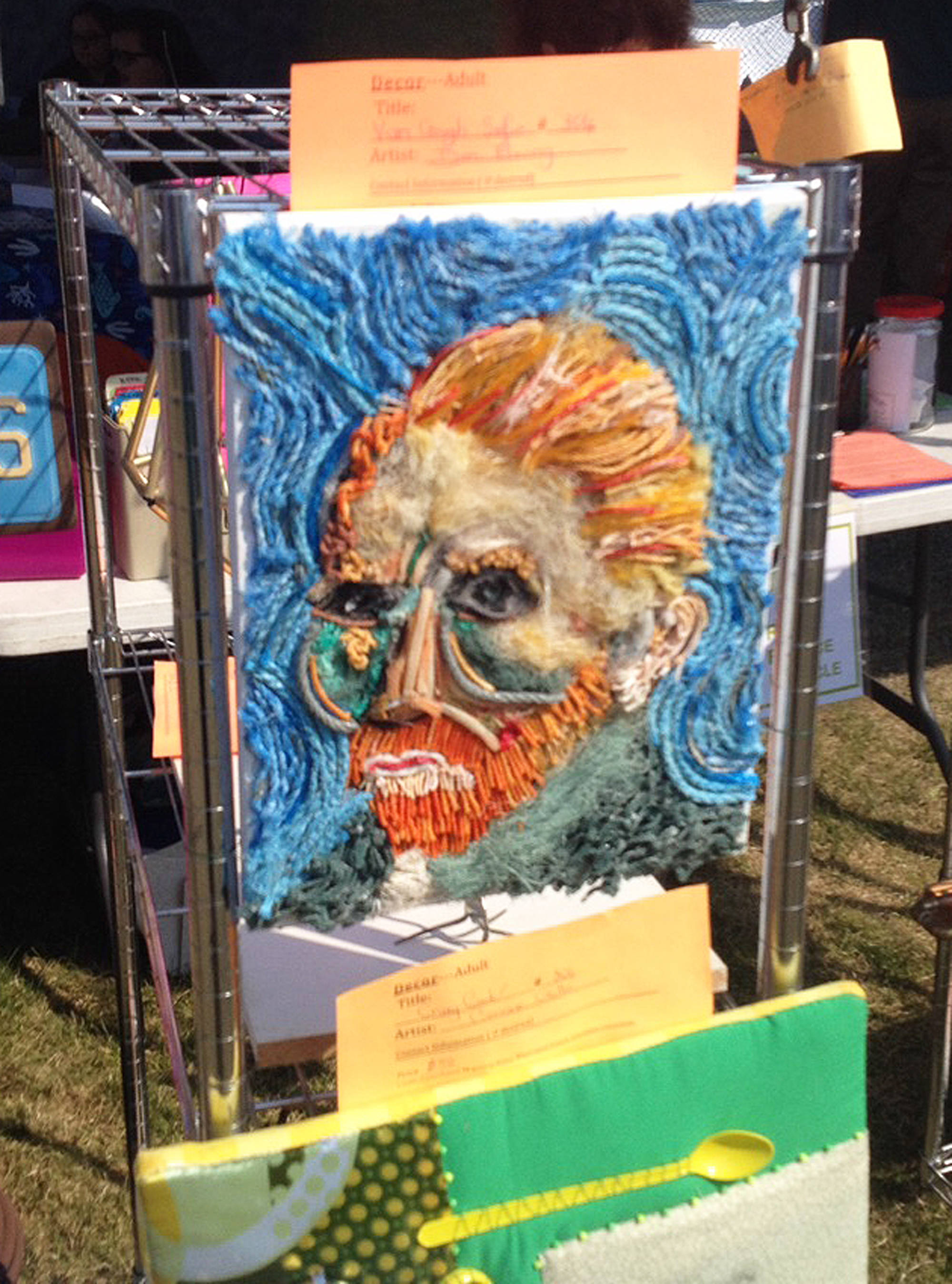 A Vincent Van Gogh display sits at the 2018 Salvage Art Exhibit in Soldotna Creek Park in Soldotna, Alaska. (Photo provided by ReGroup Recycling)