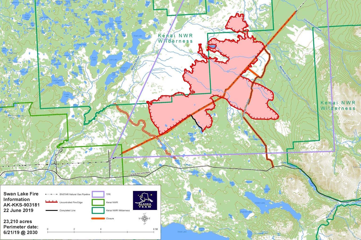 Swan Lake Fire grows to 23,000 acres