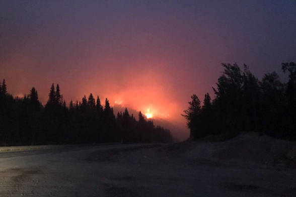 Sterling Highway closed as Swan Lake Fire grows