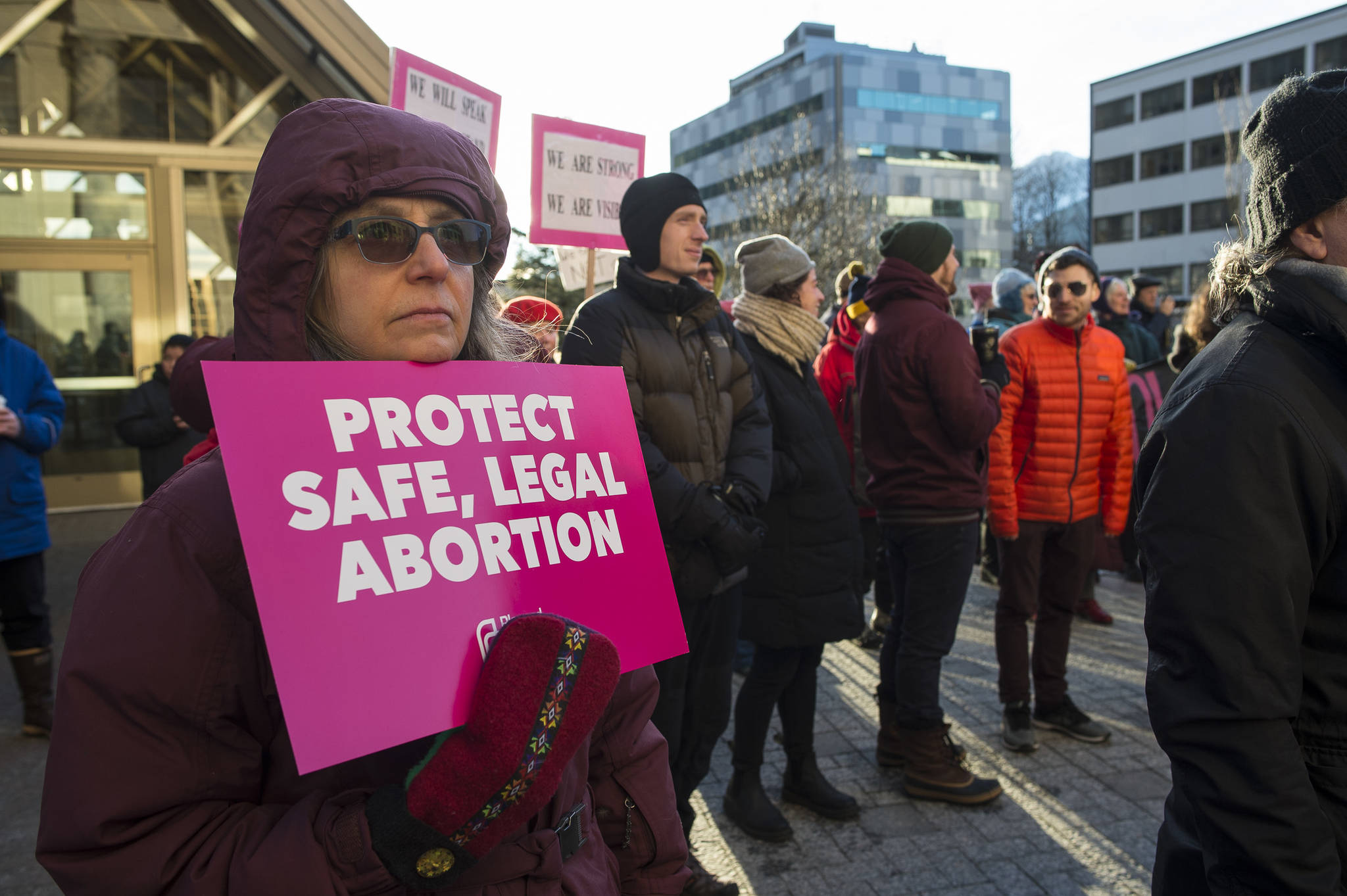 Scenes from the Women’s March on Juneau in front of the Alaska State Capitol on Saturday, Jan. 19, 2019. (Michael Penn | Juneau Empire)