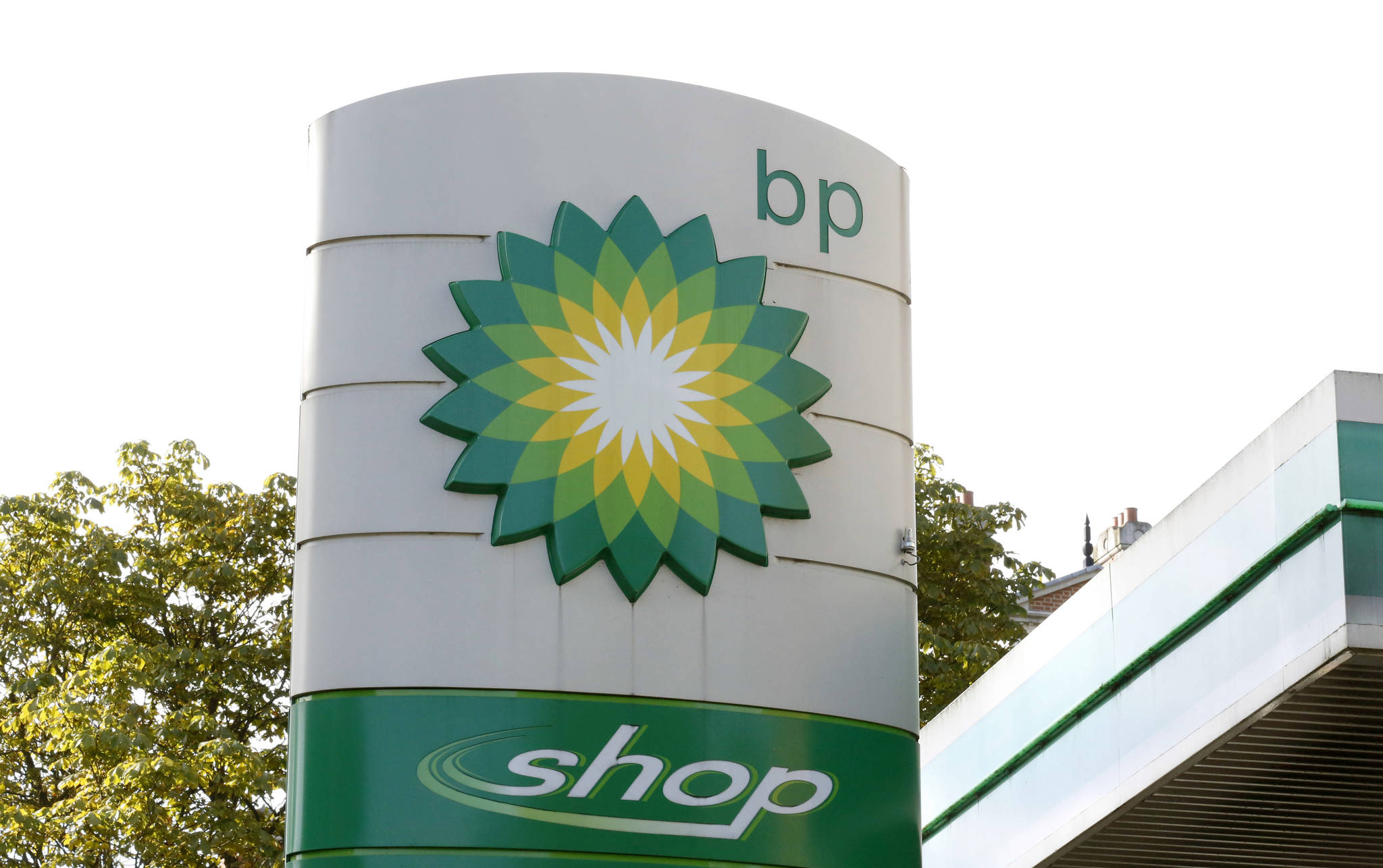 This Aug. 1, 2017, file photo shows the oil producer BP company logo at a petrol station in London. BP, a major player on Alaska’s North Slope for decades, is selling all of its Alaska assets, the company announced Tuesday, Aug. 27, 2019. Hilcorp Alaska is purchasing BP interests in both the Prudhoe Bay oil field and the trans-Alaska pipeline for $5.6 billion, BP announced in a release.(AP Photo/Caroline Spiezio, File)