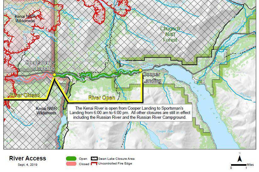 Kenai river partially reopens to boating after Swan Lake Fire shows minimal growth