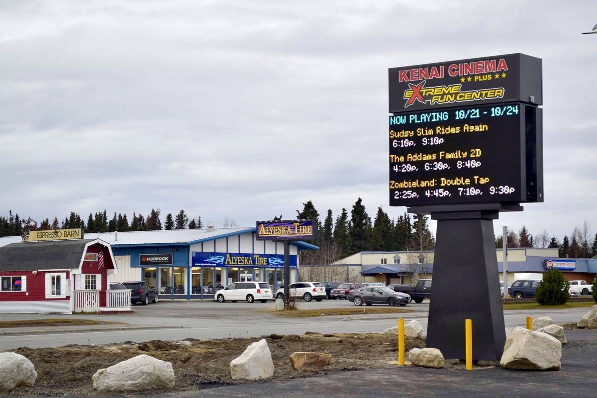The Kenai Extreme Fun Center and Kenai Cinema are both owned by Oregon-based company, Coming Attraction Theatres, in Kenai, Alaska, Wednesday, Oct. 23, 2019. (Photo by Victoria Petersen/Peninsula Clarion)