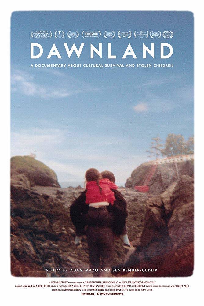 An image of the poster for the documentary film “Dawnland” is shown here. The film tackles the subject of forced assimilation of Native American children. (Image via IMDB/Upstander Project)