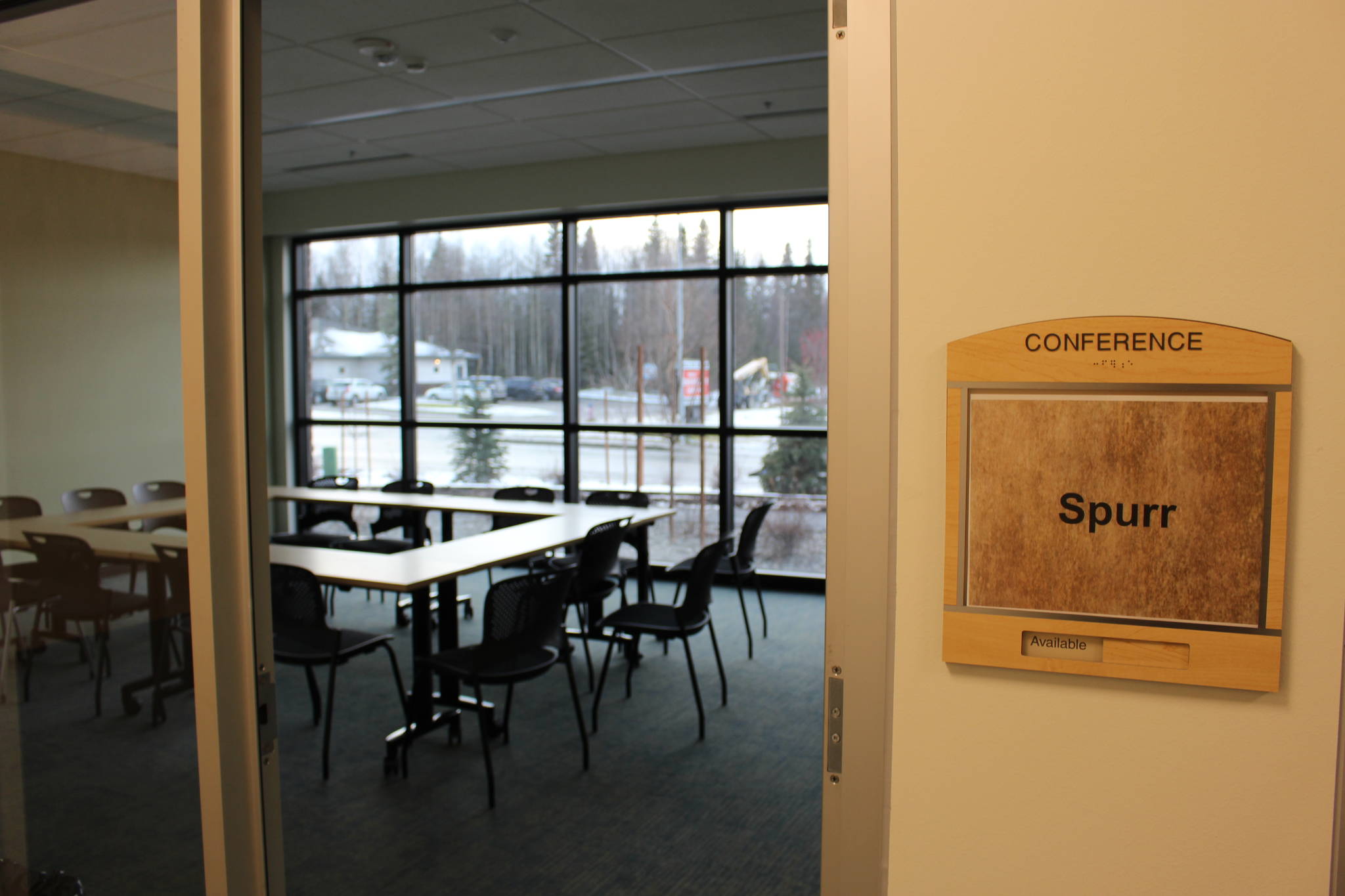 The Spurr Conference Room, which is part of the newest wing of Central Peninsula Hospital, can be seen here in Soldotna, Alaska on Nov. 20, 2019. (Photo by Brian Mazurek/Peninsula Clarion)