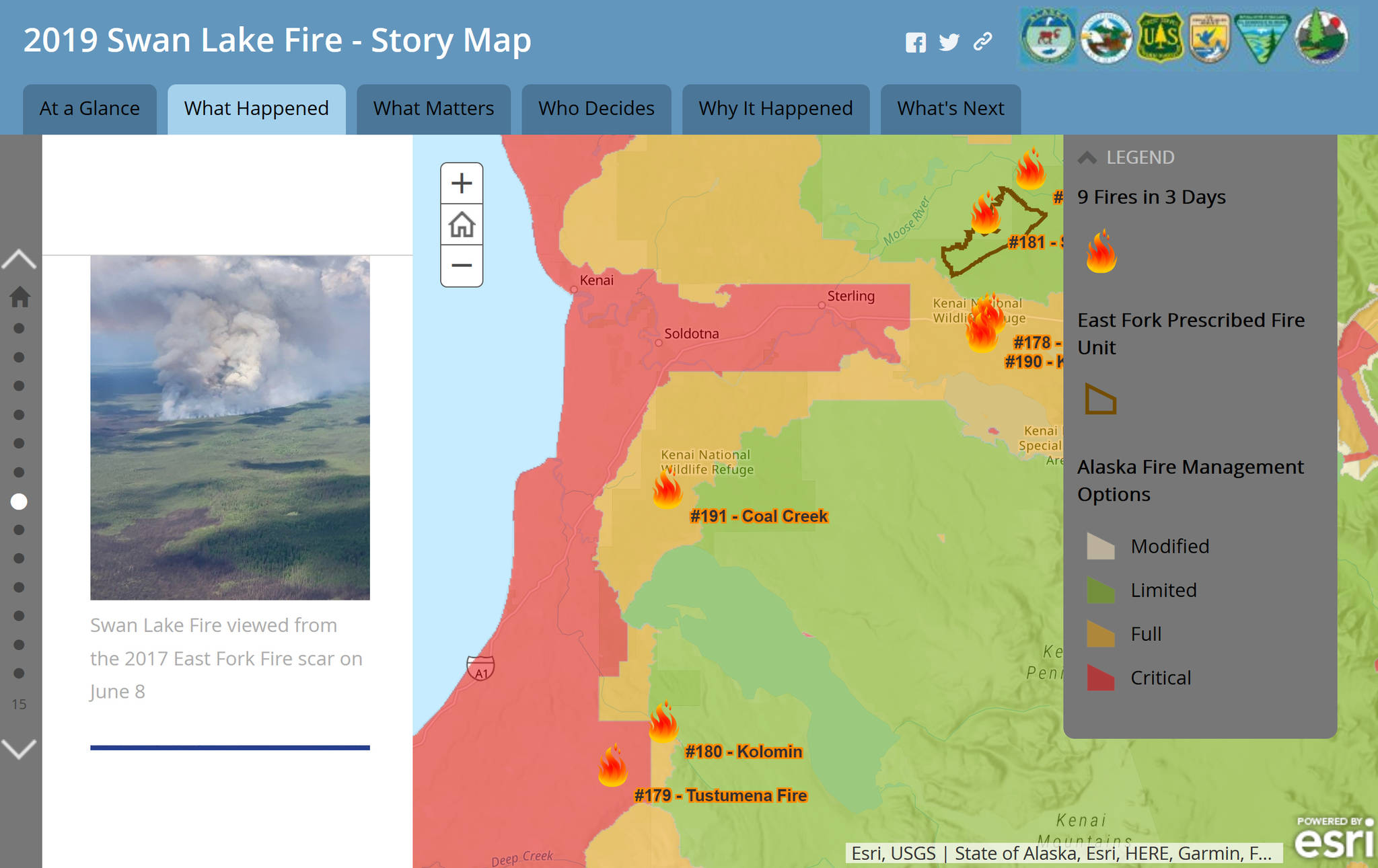 Refuge notebook: Swan Lake Fire Story Map
