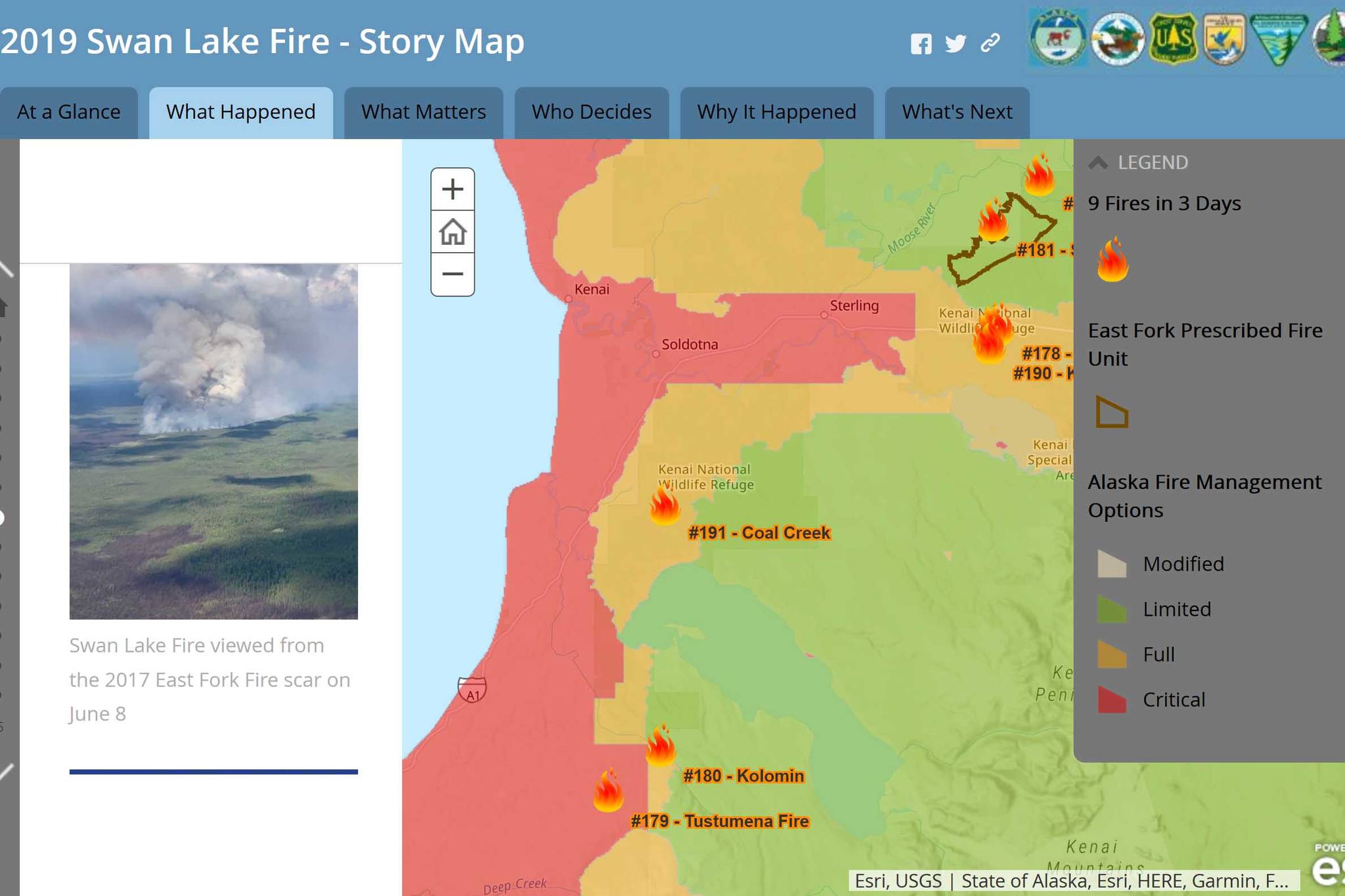 Refuge notebook: Swan Lake Fire Story Map