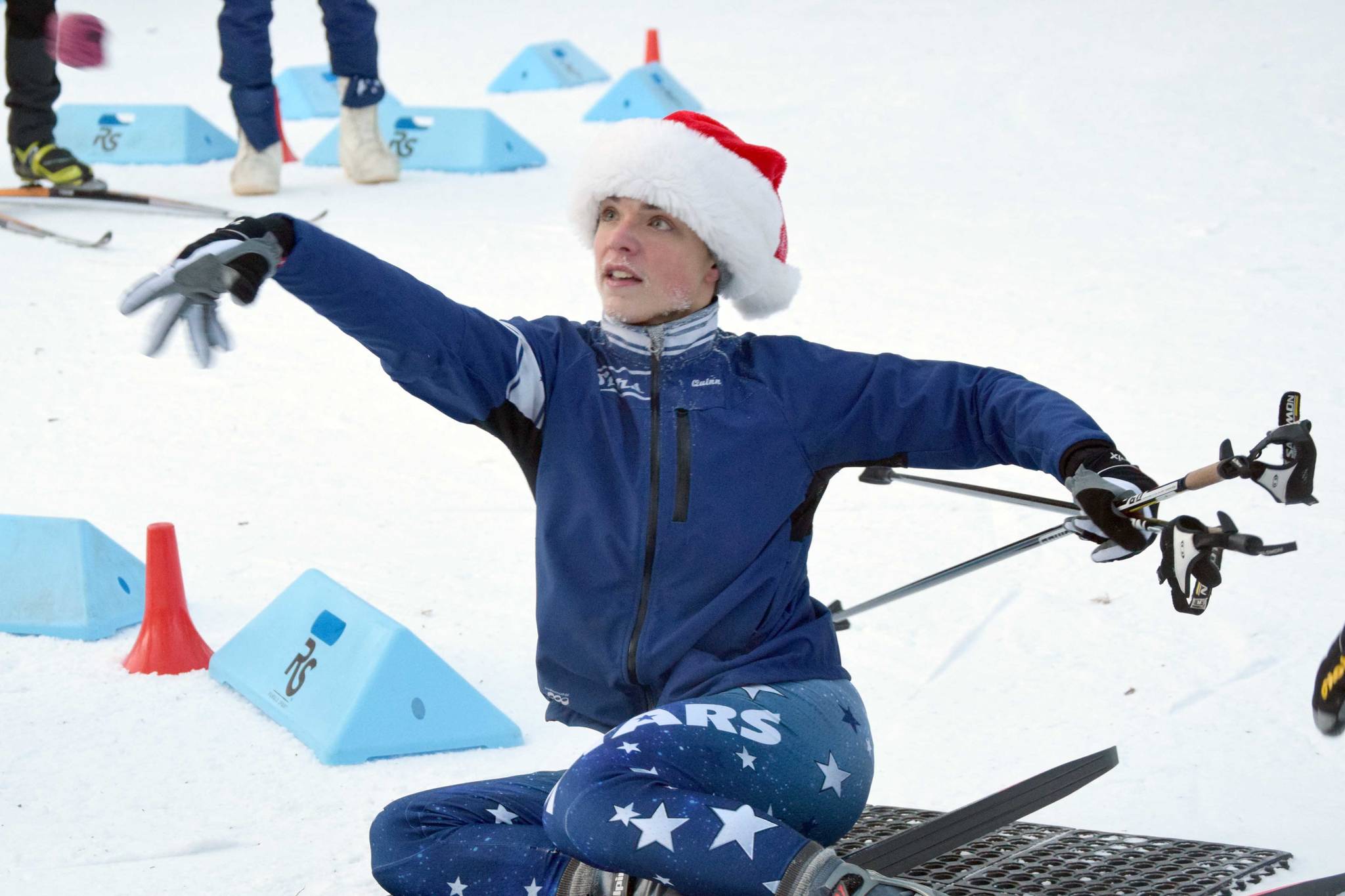 Candy Cane Scramble is Christmas on skis