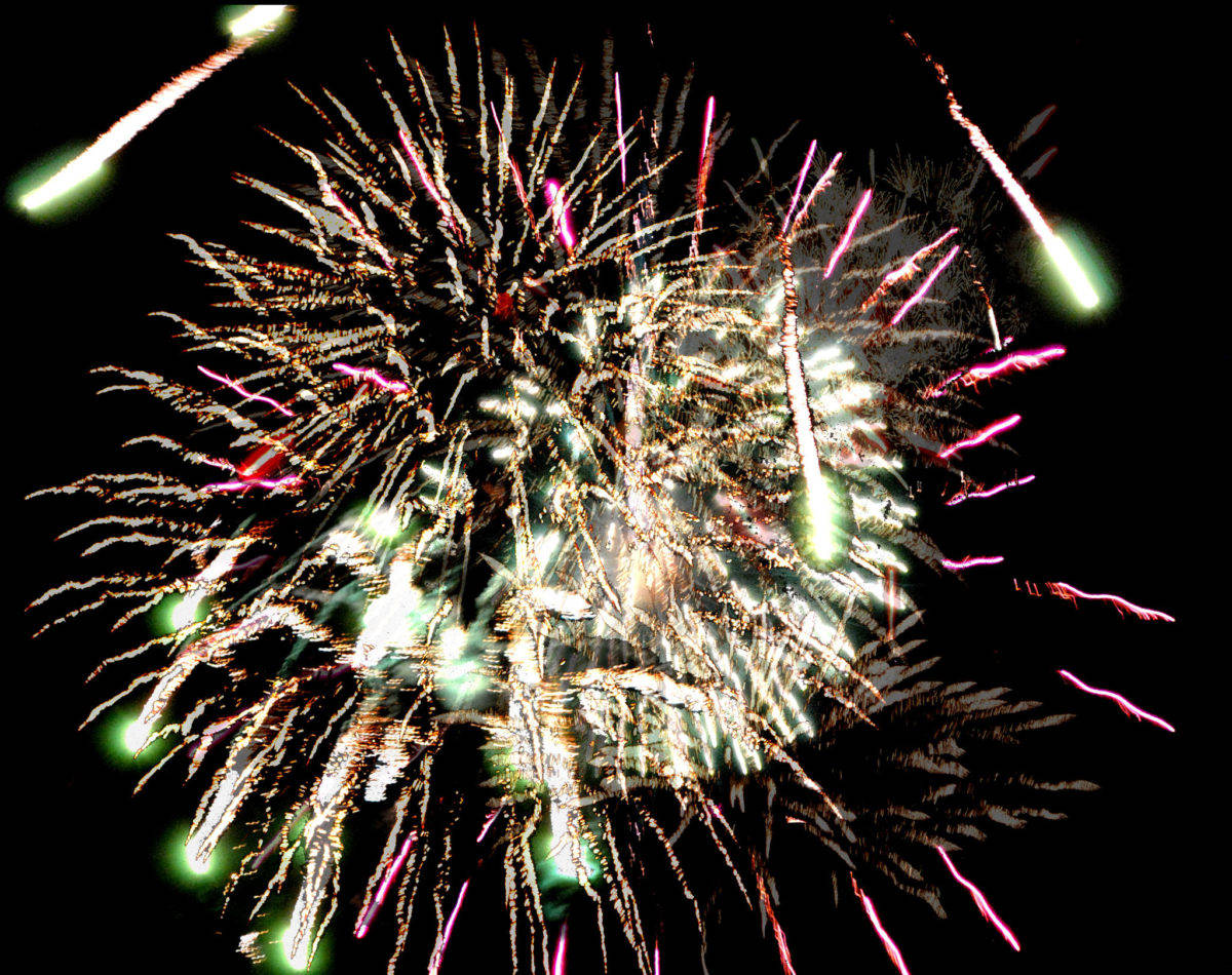 Fireworks are displayed during the 2016 Christmas Comes to Kenai celebration. Kat Sorensen/Clarion file