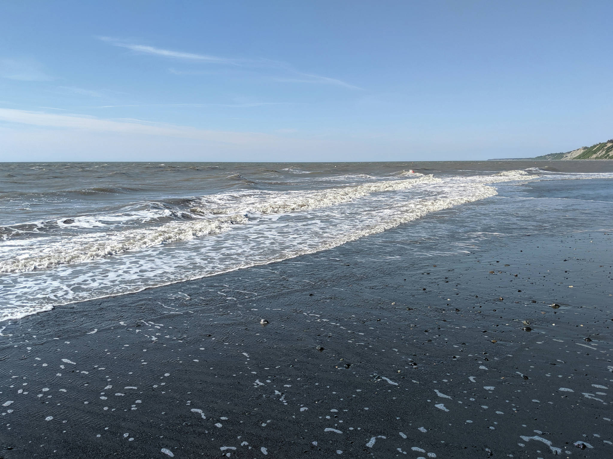 A beach on the eastern side of Cook Inlet is photographed at Clam Gulch in June 2019. (Photo Erin Thompson/Peninsula Clarion)