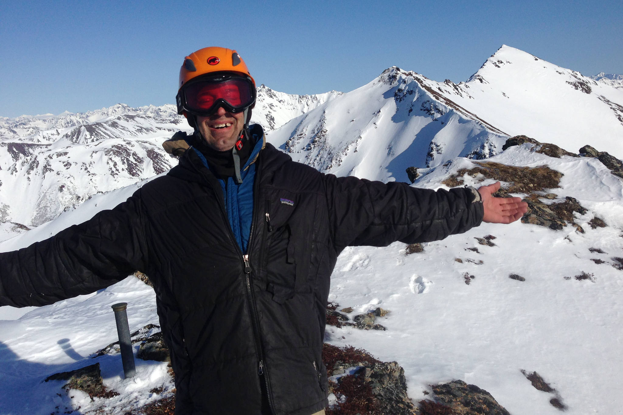 Craig Barnard can be seen here on Graduation Peak near Seldovia, Alaska, in this undated photo. (Courtesy Tony Doyle)