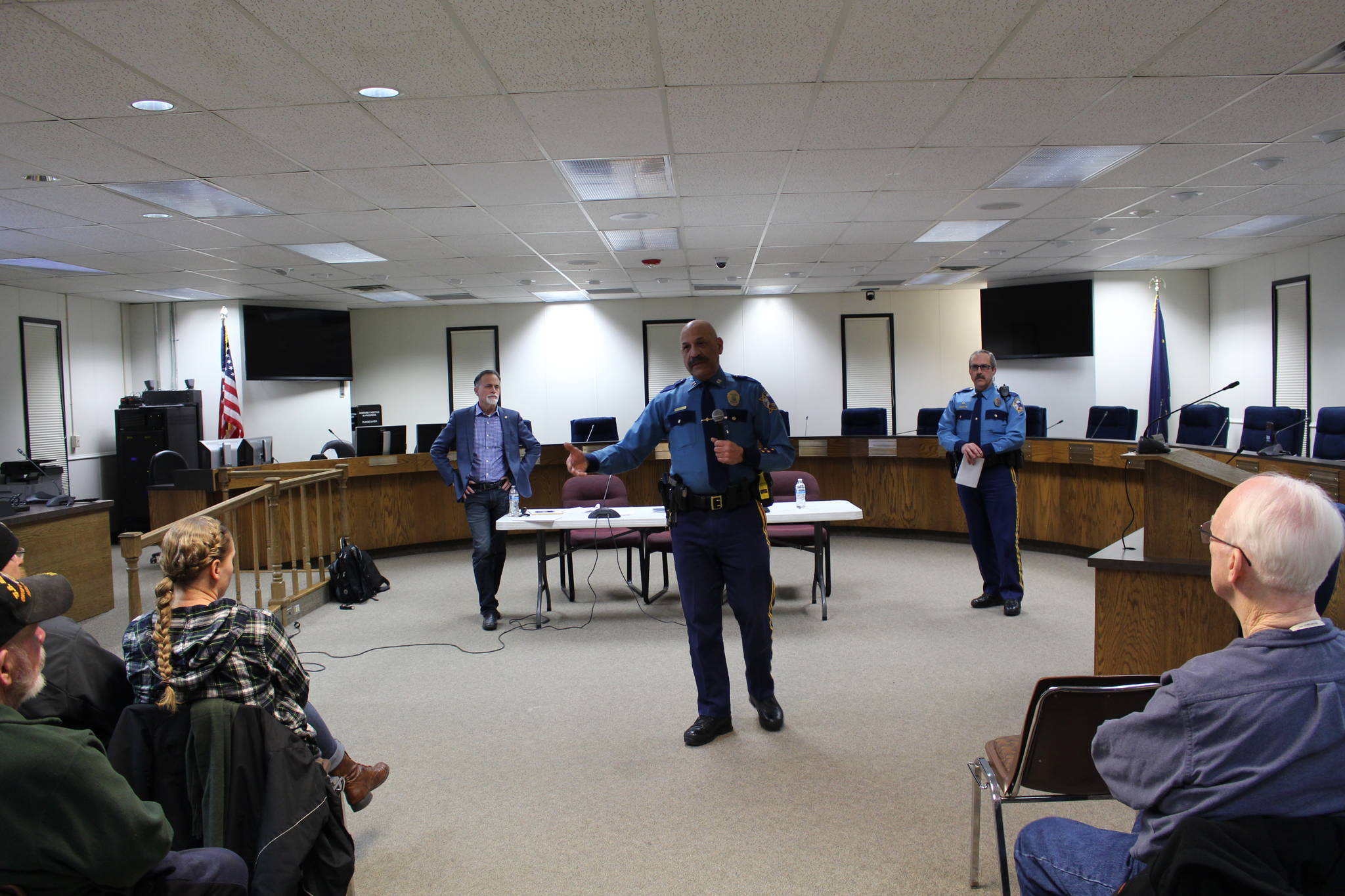 Micciche discusses PFD, taxes and criminal justice at town hall